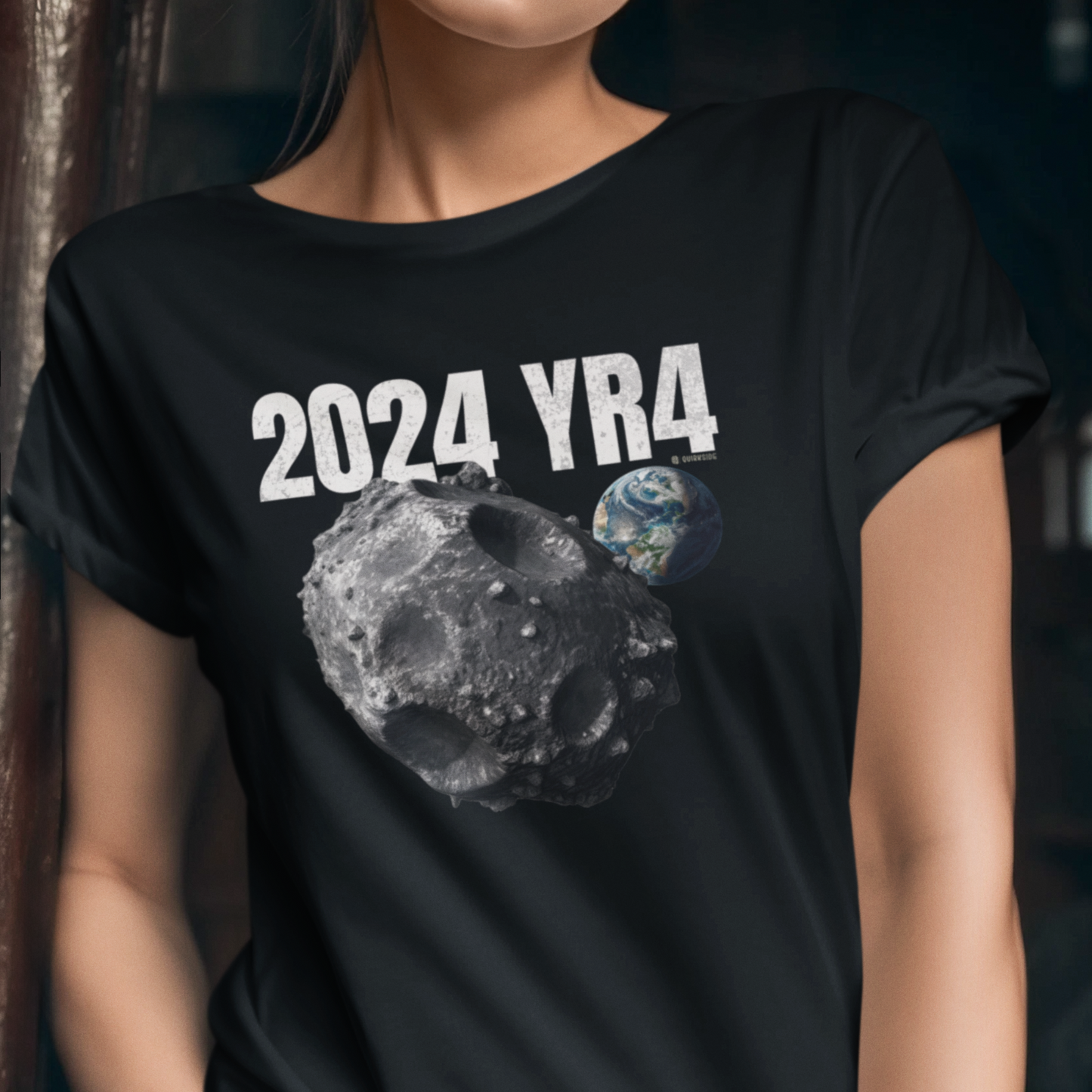 Asteroid Apocalypse Unisex T-shirt, Funny Space Shirt, Quirky Astronomical Tee, Armageddon Top, Unique Astronomy Clothing