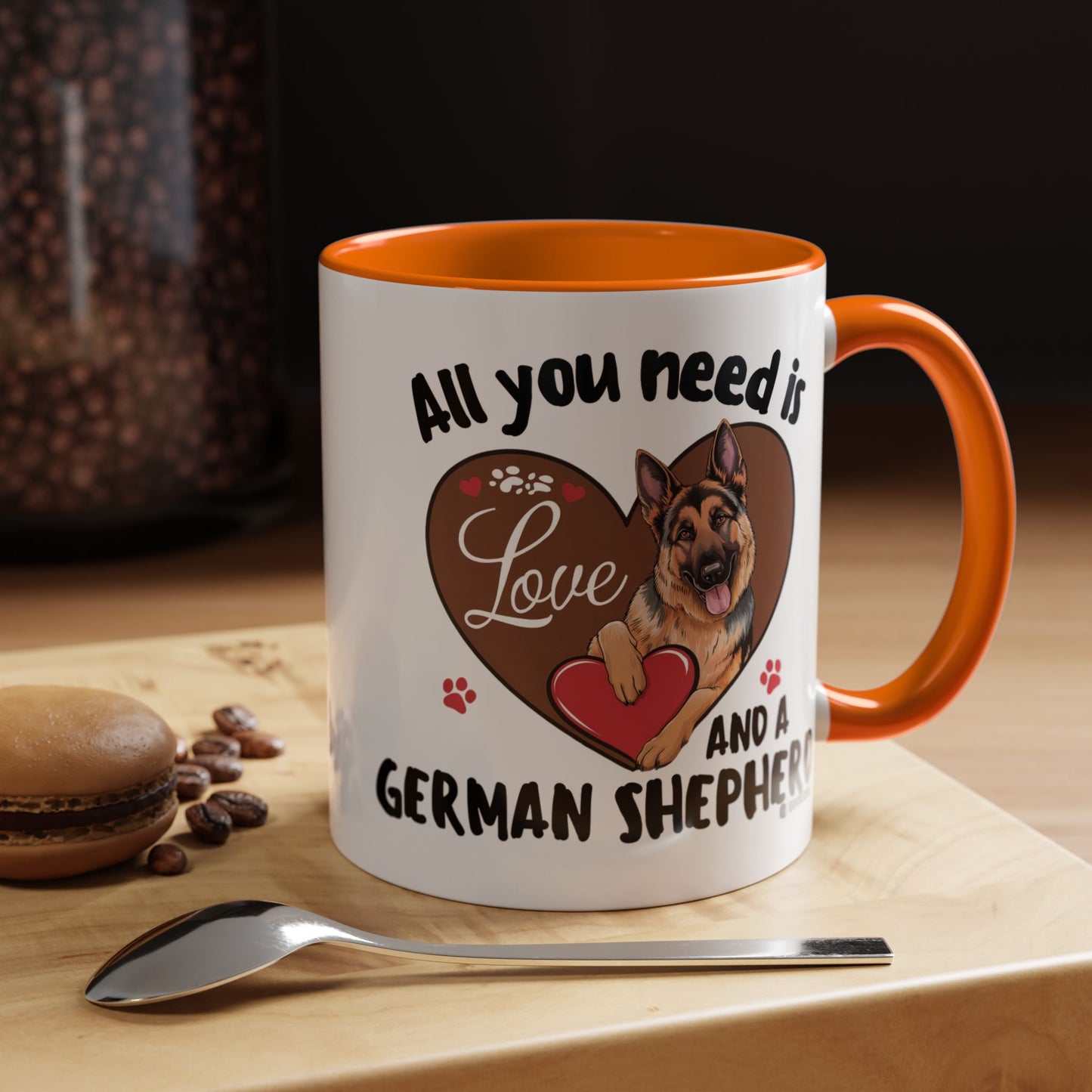 German Shepherd Love Mug | Dog Owner Gift | Coffee Cup | Animal Lover Gift | Pet Lover's Mug | Cute Pet Coffee Mug