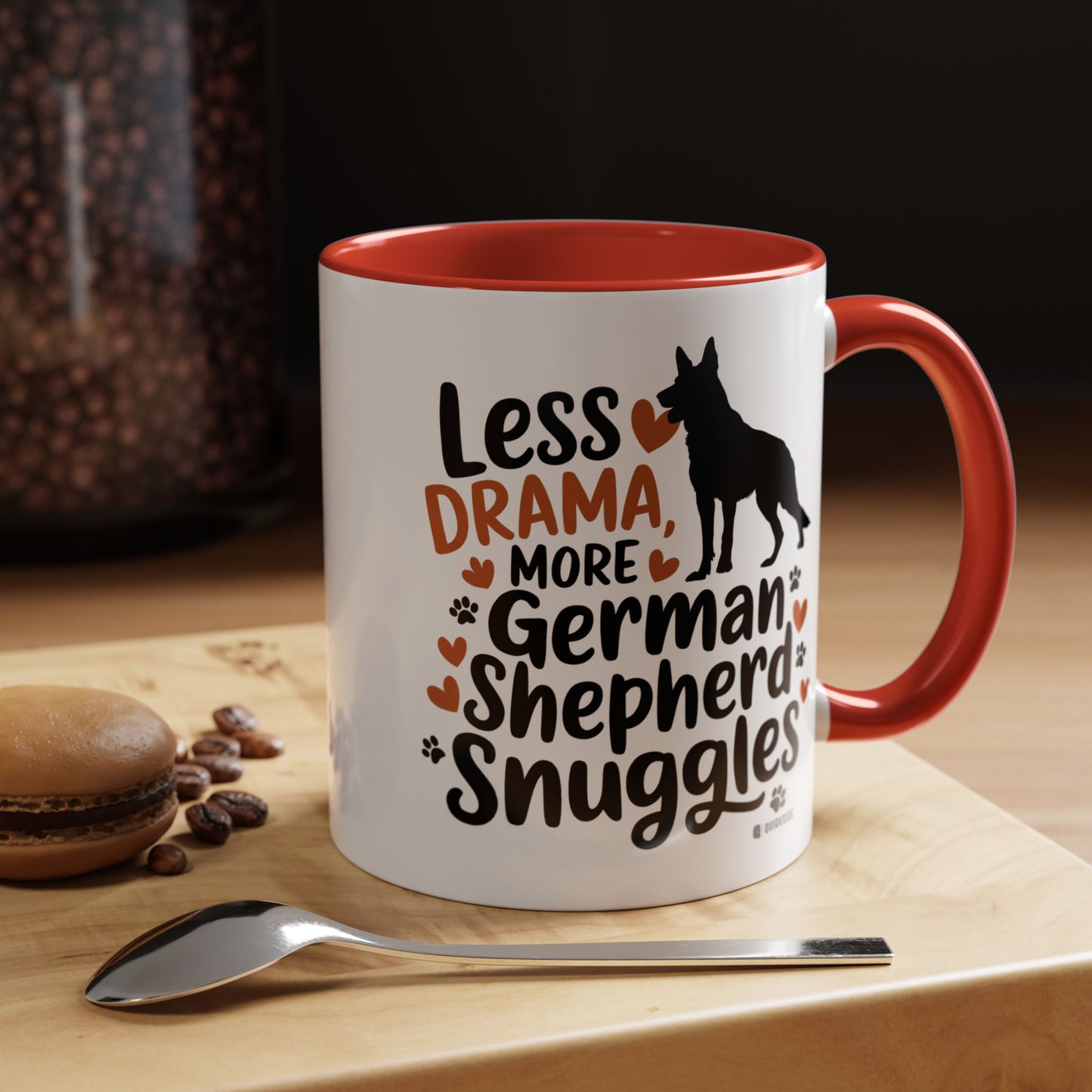 German Shepherd Love Mug | Accent Coffee Mug | Dog Mom Gift | Pet Owner Gift | Animal Lover Coffee Mug | Funny Dog Mug