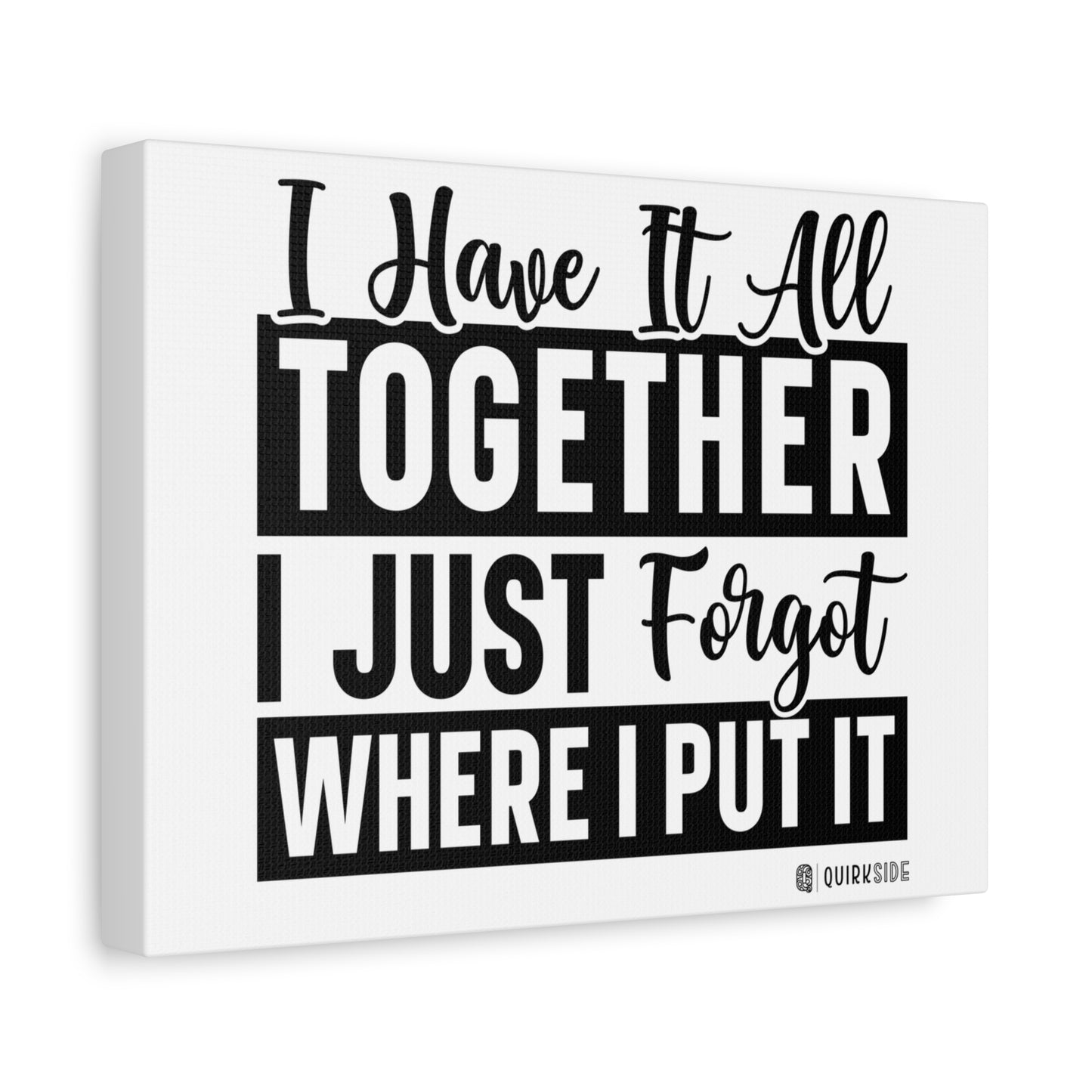 Humorous Wall Art Canvas, Fun Home Decor, Gift for Friends, Quirky Art Print, Motivational Canvas