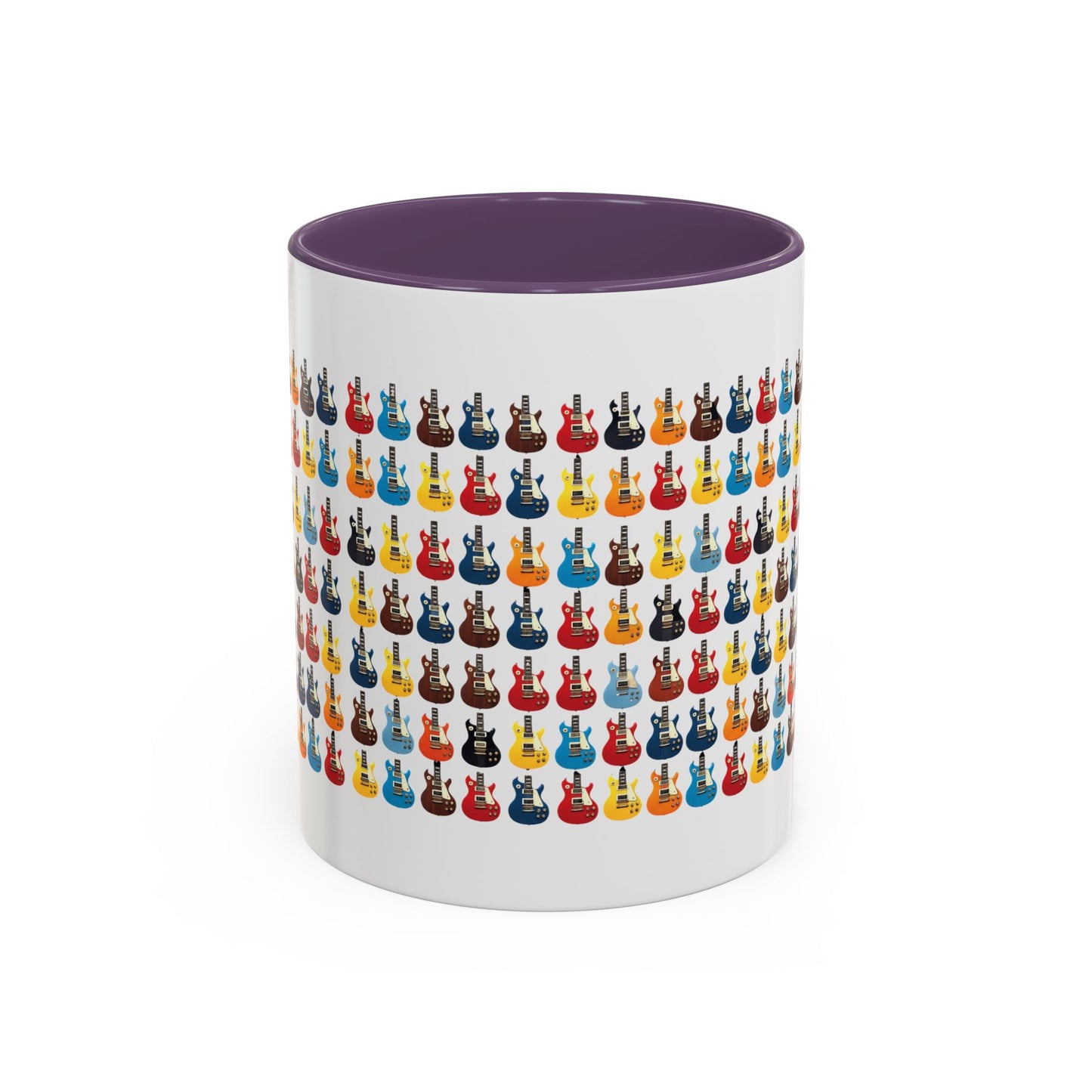 Coffee Mug - Wall of Guitars Design - Music Lover Gift