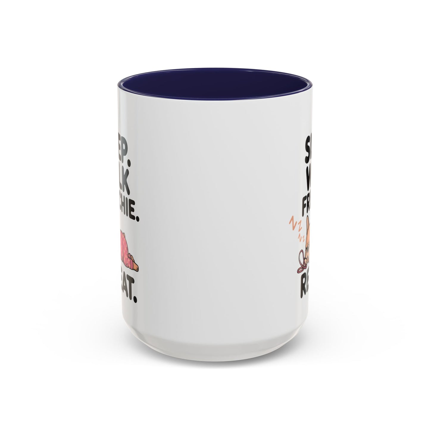 French Bulldog Coffee Mug with Cute Sleepy Design, Dog Lover Gift, Humorous Mug, Pet Owner Essentials, Frenchie Appreciation