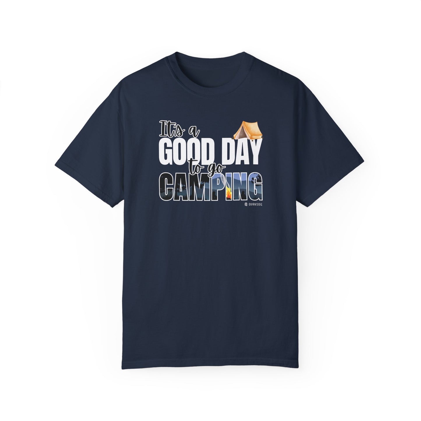 Premium Unisex Camping Enthusiast T-shirt - Great Day to Go Camping Design