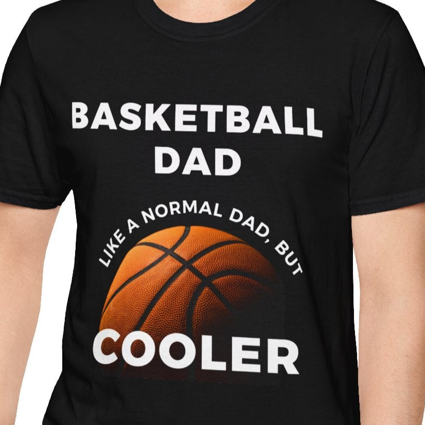 Basketball Dads Unisex Softstyle T-Shirt, Sports Dad Tee, Father's Day Gift, Cool Dad Shirt, Funny Dad Graphic Tee - Quirkside Creations