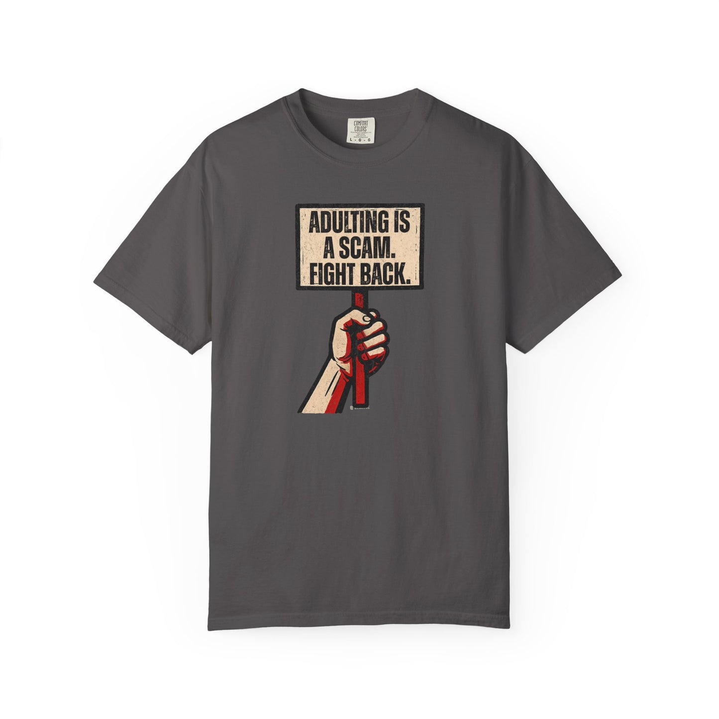 Adulting Is A Scam T-Shirt, Funny Unisex Tee, Gift for Millennials, Casual Wear, Humor Shirt, Relaxed Fit T-Shirt