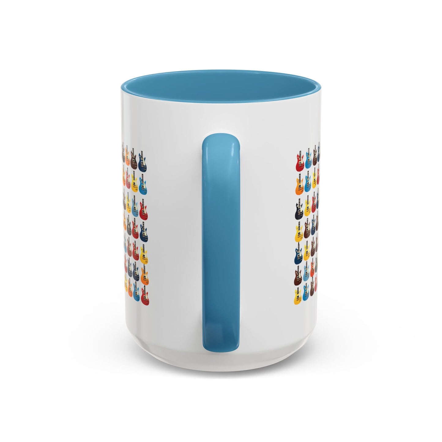 Coffee Mug - Wall of Guitars Design - Music Lover Gift