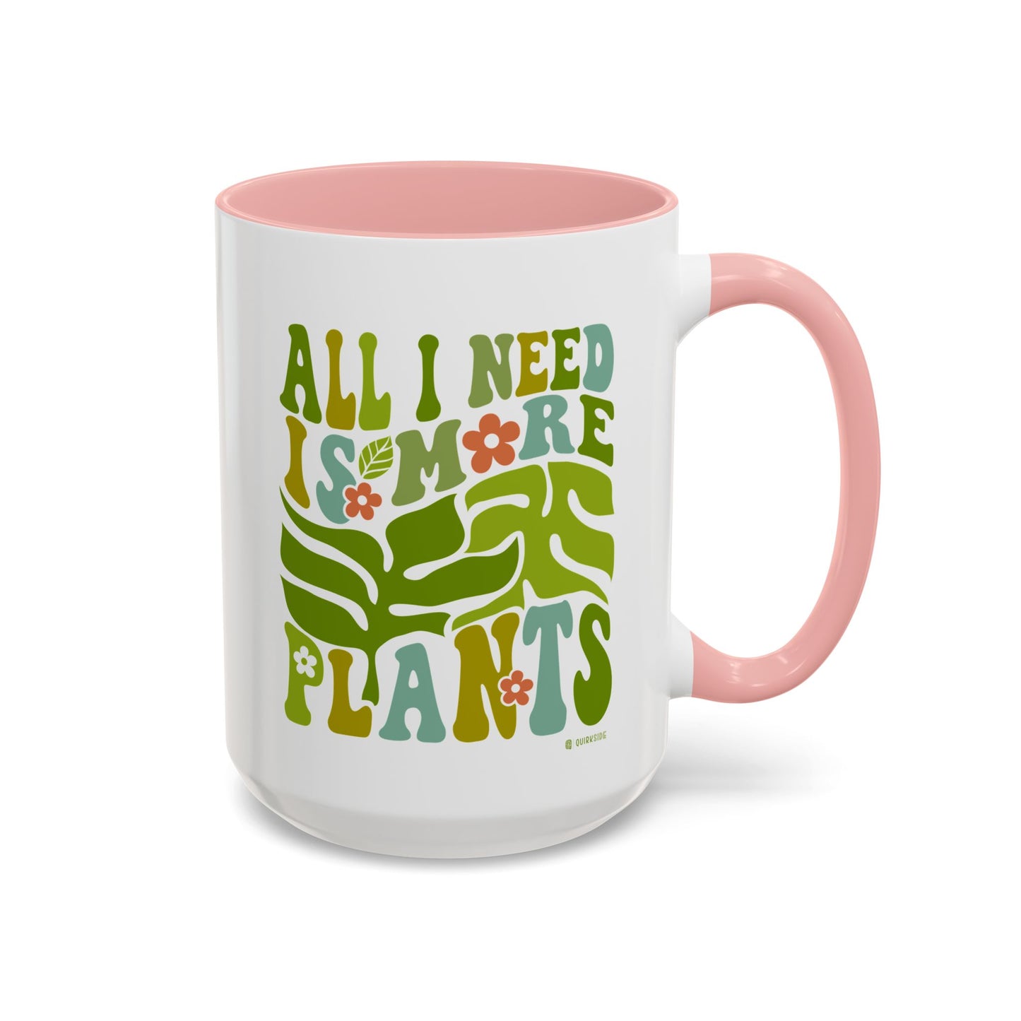 Botanical Coffee Mug - All I Need is More Plants, Plant Lover Gift, Home Decor, Gardening Mug, Eco-Friendly Coffee Cup