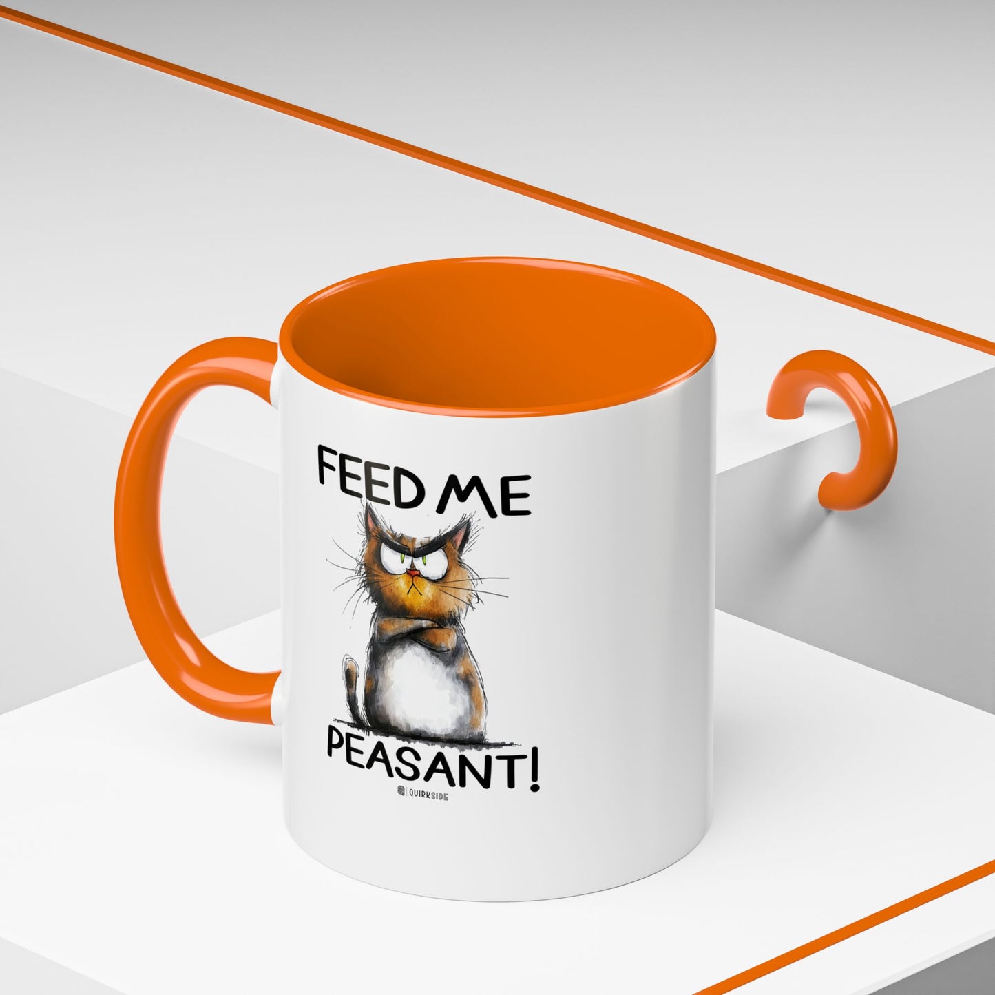 Sassy Cat Accent Coffee Mug | Funny Gift for Cat Lovers | Cute Home Coffee Mug | Unique Cat Mom Present | 11oz & 15oz Available