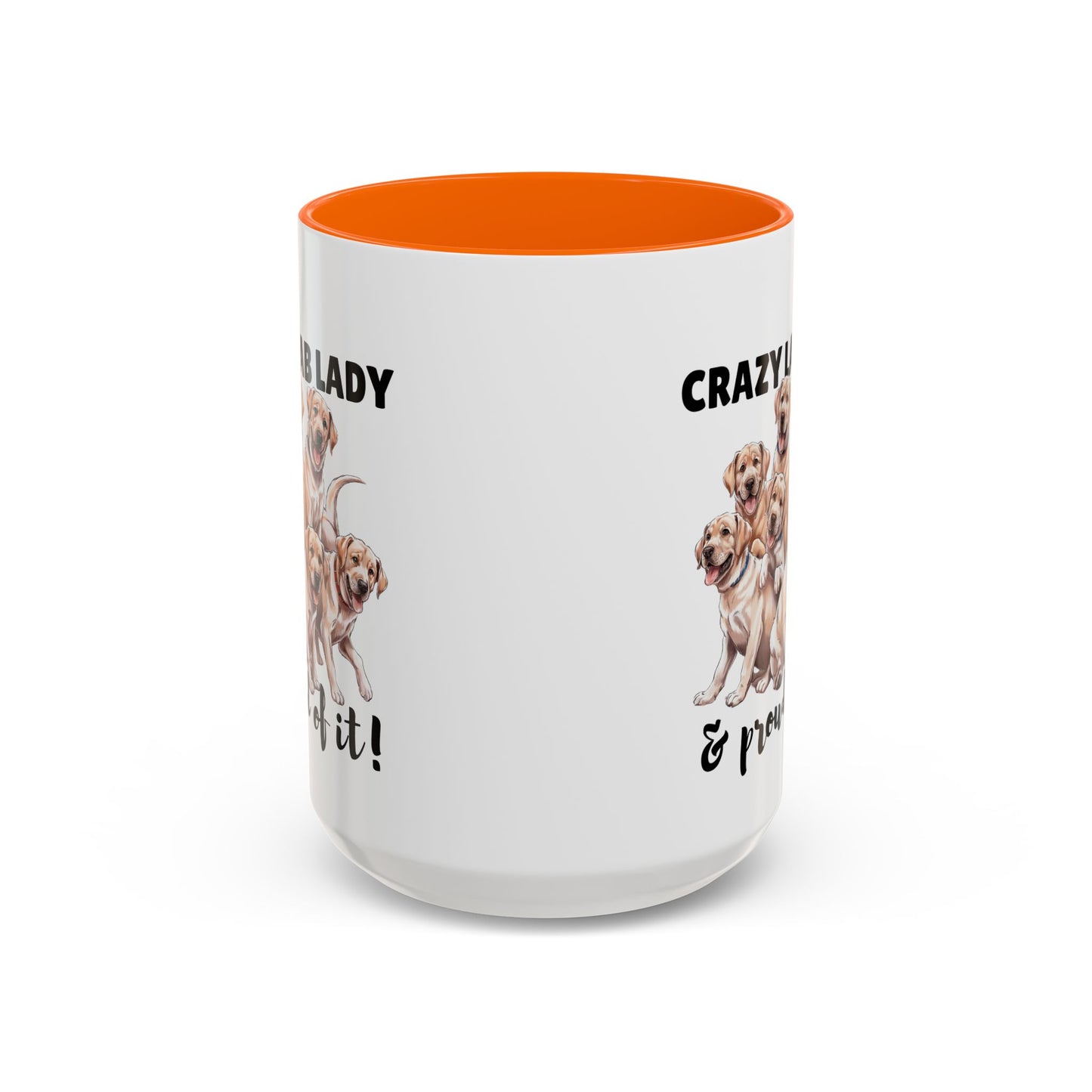 Crazy Lab Lady Coffee Mug - Dog Lover Gift, Pet Mom Mug, Funny Lab Dog Mug, Coffee Cup for Dog Owners, Animal Lover's Accessories