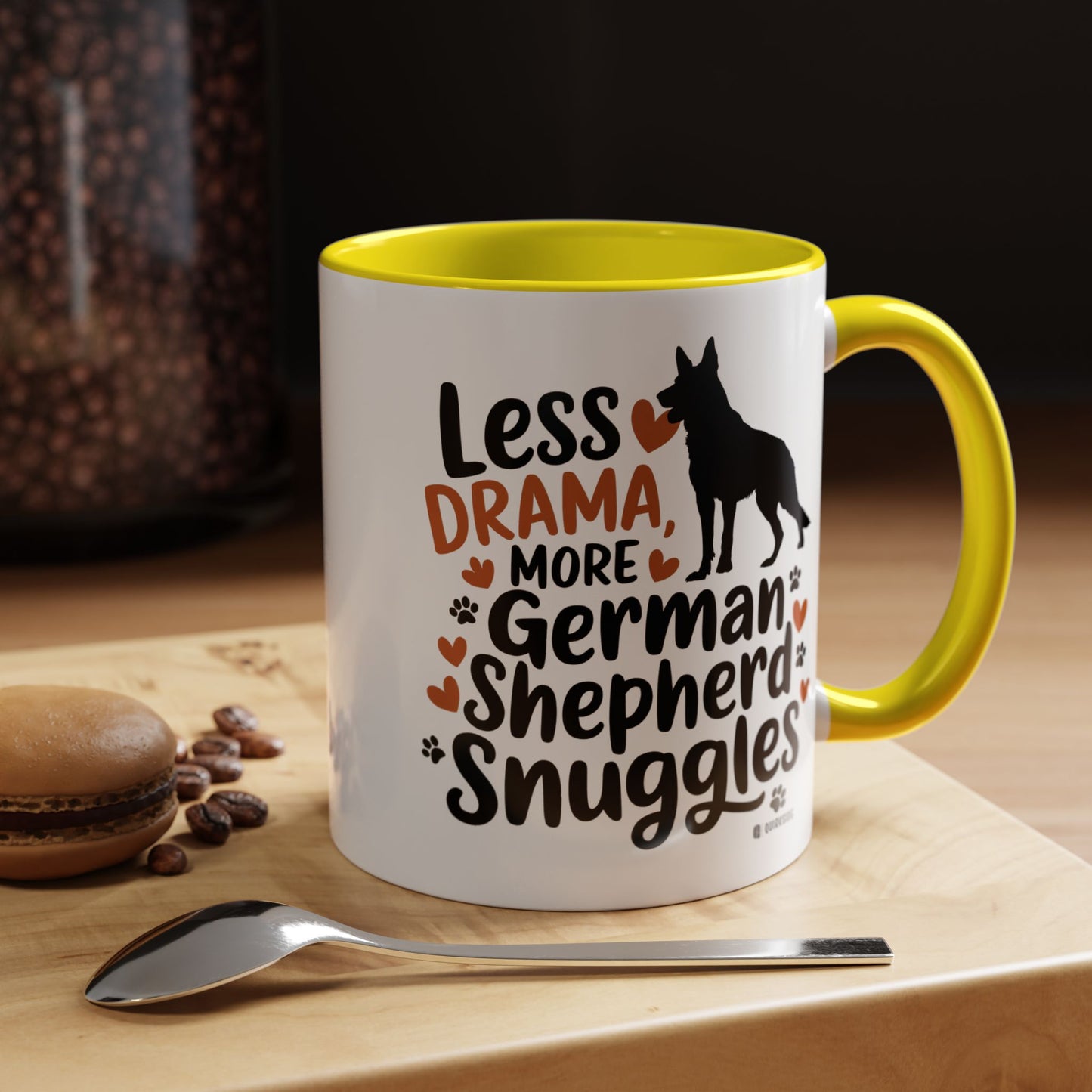 German Shepherd Love Mug | Accent Coffee Mug | Dog Mom Gift | Pet Owner Gift | Animal Lover Coffee Mug | Funny Dog Mug