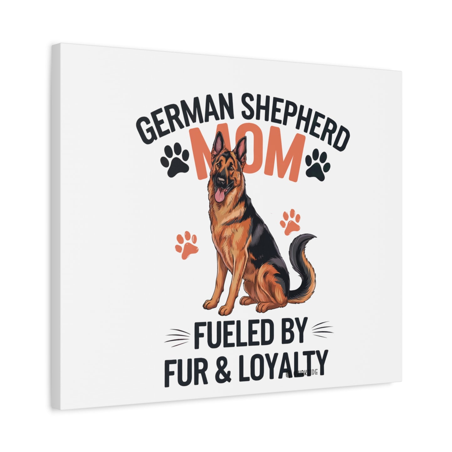 German Shepherd Mom Canvas Wall Art, Dog Lover Decor, Pet Owner Gift, Home Sweet Home Art, Animal Lover Wall Decor