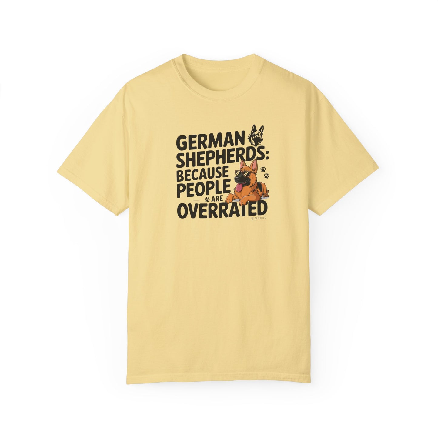 German Shepherd Dog Lover Unisex Garment-Dyed T-shirt, Parent Gift, Funny Dog Tee, Dog Mom Shirt, Gift for Dog Lovers