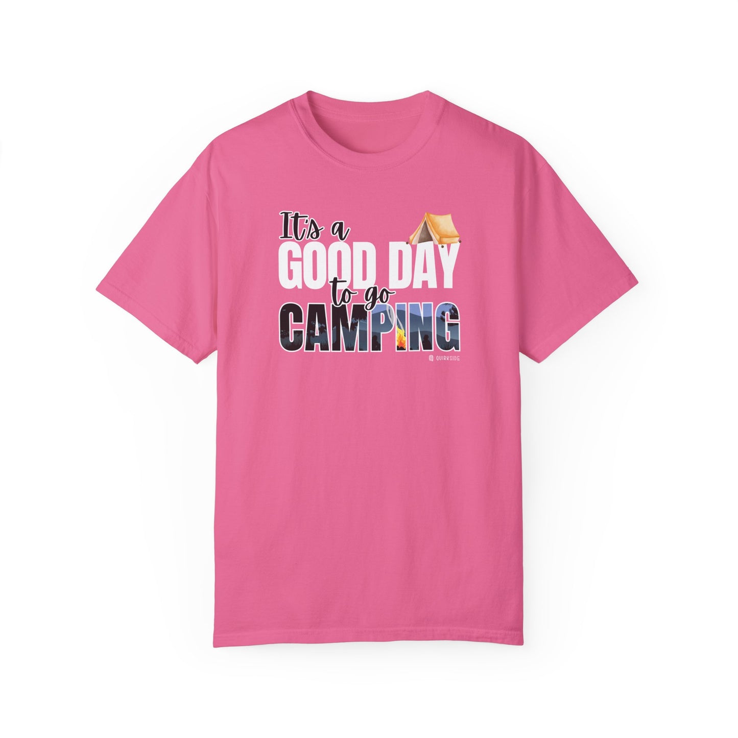 Premium Unisex Camping Enthusiast T-shirt - Great Day to Go Camping Design