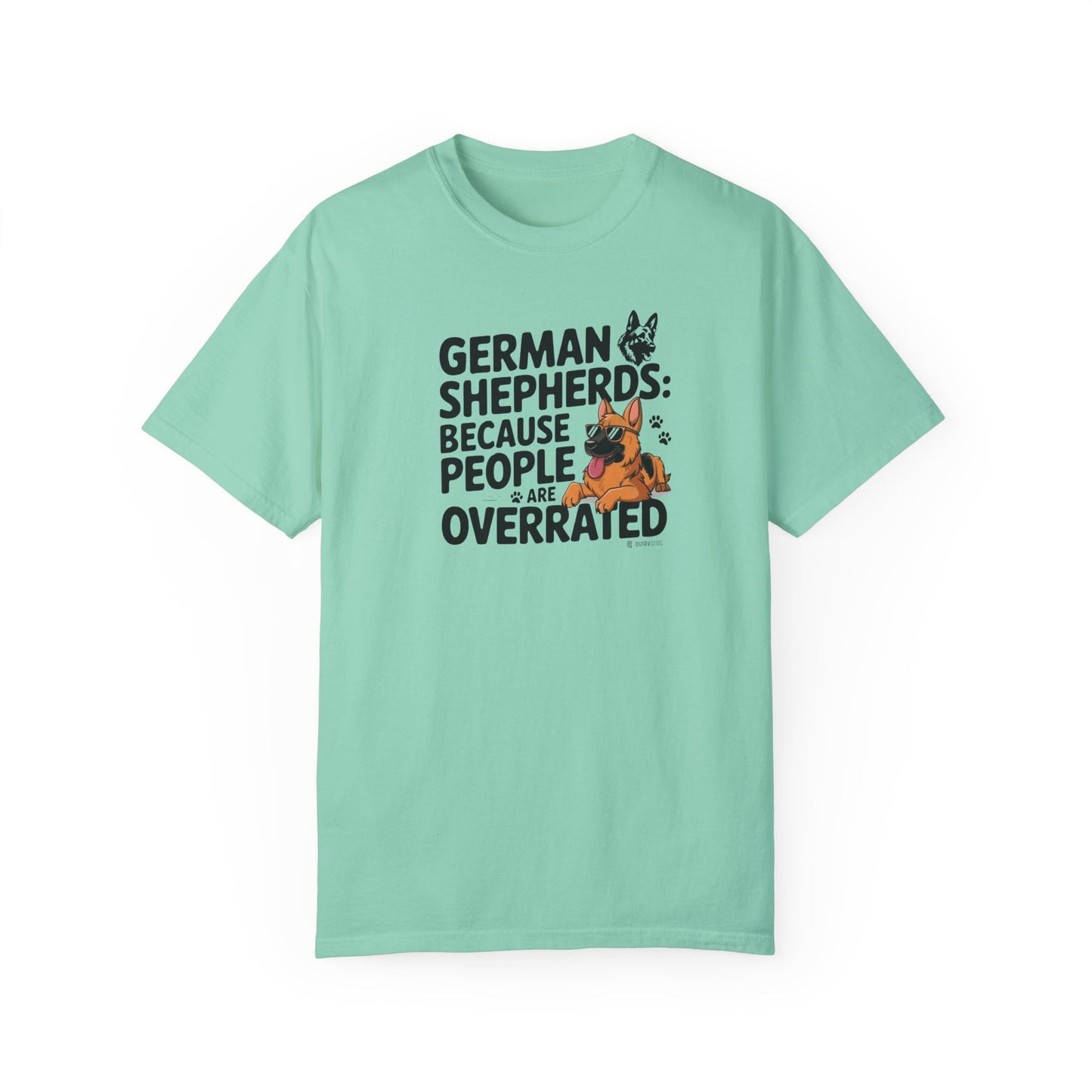 German Shepherd Dog Lover Unisex Garment-Dyed T-shirt, Parent Gift, Funny Dog Tee, Dog Mom Shirt, Gift for Dog Lovers