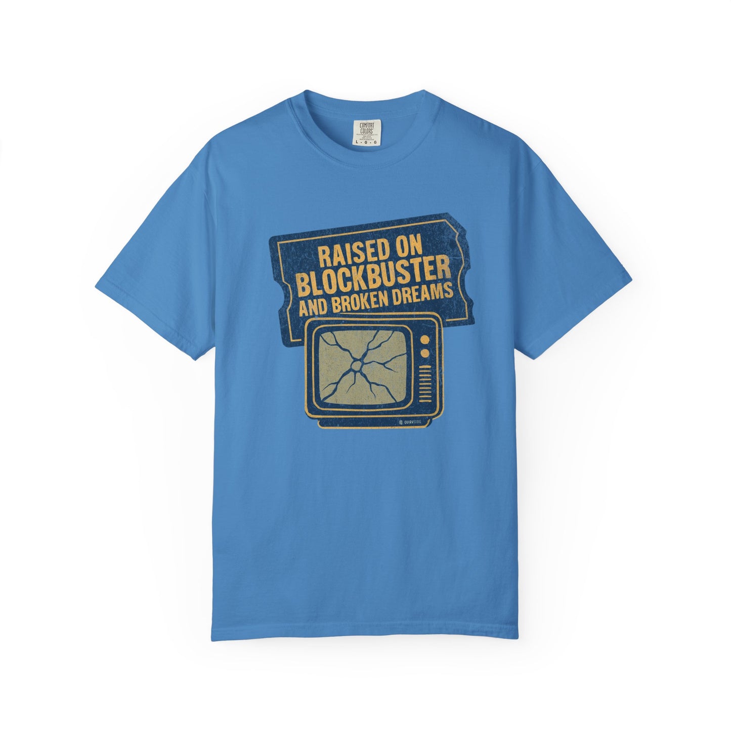 Raised on Blockbuster T-Shirt, Funny Unisex Tee, Gift for Millennials, Casual Wear, Humor Shirt, Relaxed Fit T-Shirt