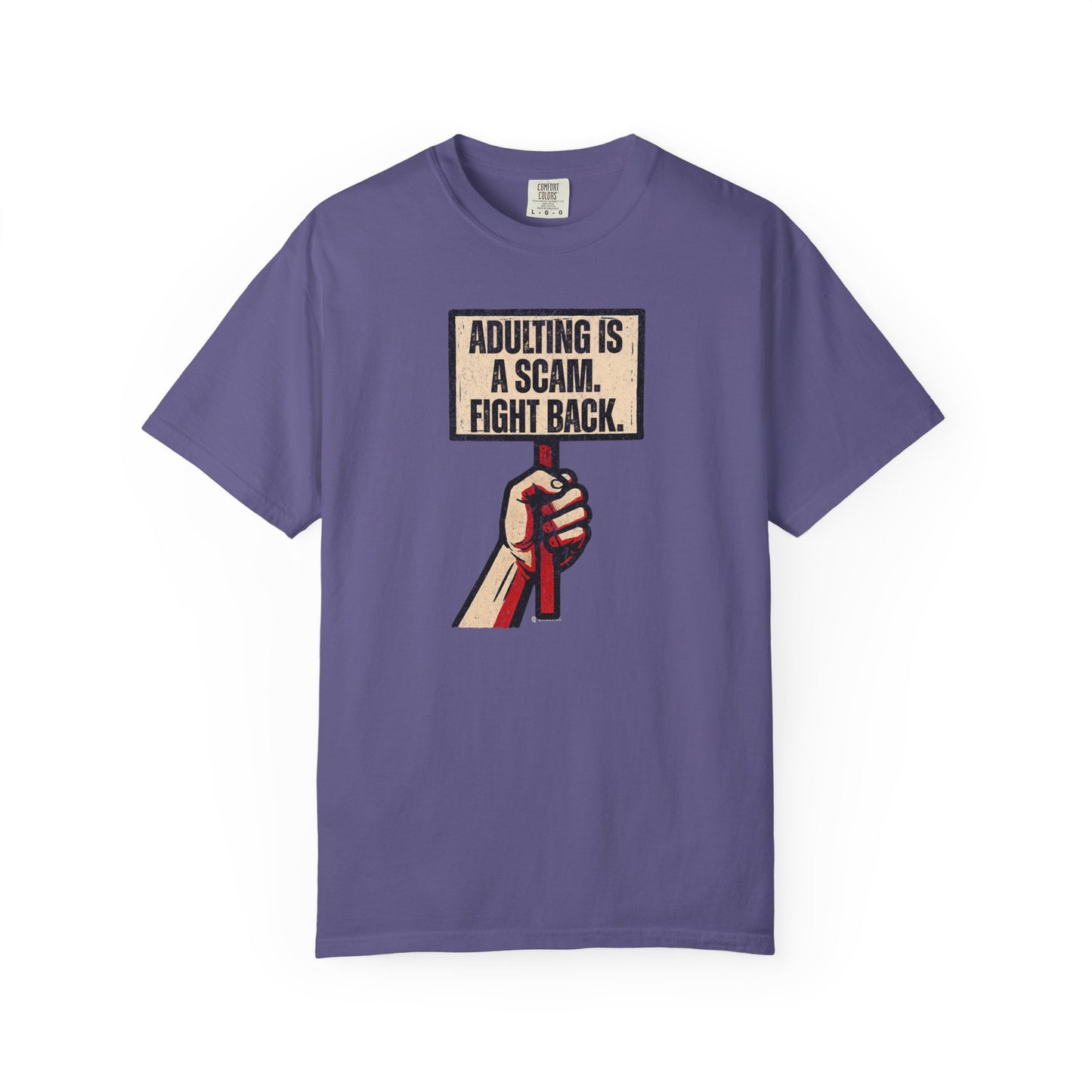 Adulting Is A Scam T-Shirt, Funny Unisex Tee, Gift for Millennials, Casual Wear, Humor Shirt, Relaxed Fit T-Shirt