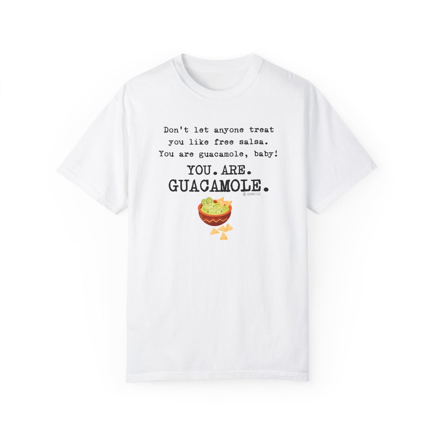 Premium Guacamole Unisex Garment-Dyed T-shirt, Funny Avocado Lover Tee, Gift for Foodie, Soft Graphic Tee, Unique Graphic Tee, Novelty Top - Quirkside Creations