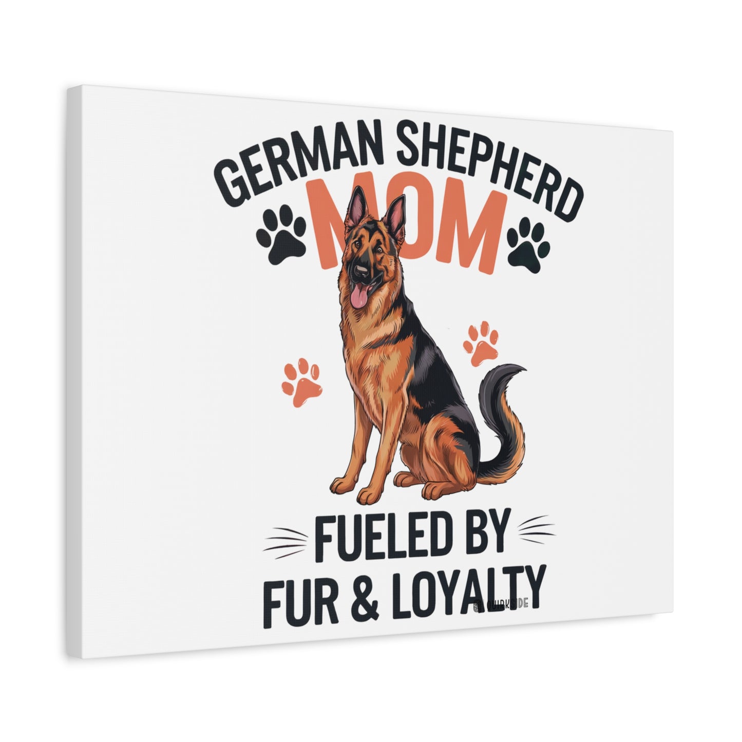 German Shepherd Mom Canvas Wall Art, Dog Lover Decor, Pet Owner Gift, Home Sweet Home Art, Animal Lover Wall Decor