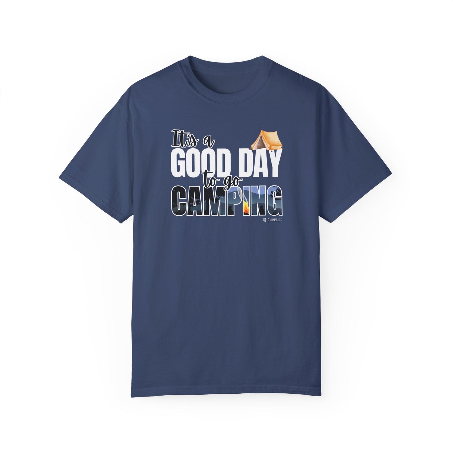 Premium Unisex Camping Enthusiast T-shirt - Great Day to Go Camping Design