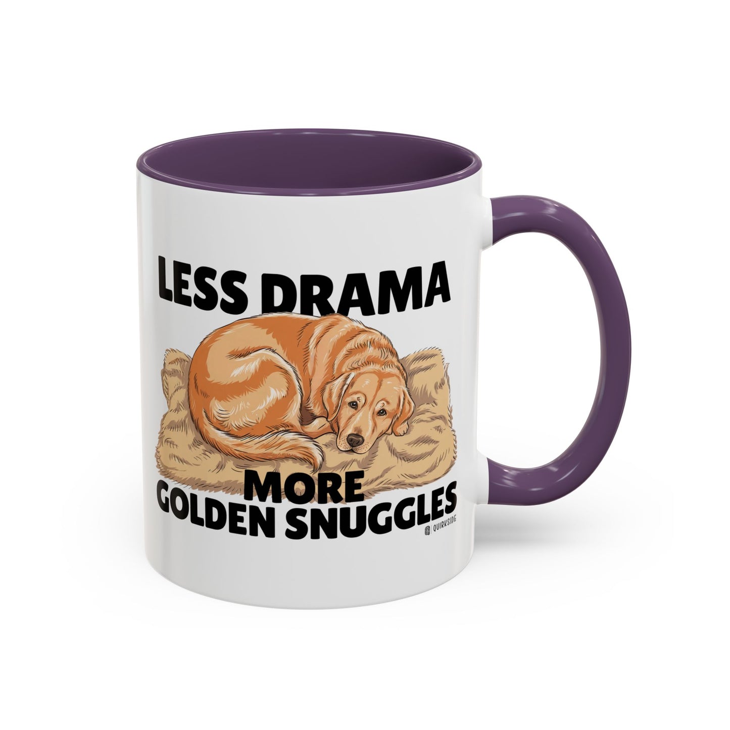Golden Snuggles Coffee Mug - Less Drama More Snuggles, Dog Lover Gift, Perfect for Home, Funny Dog Mug, Pet Owner Treat