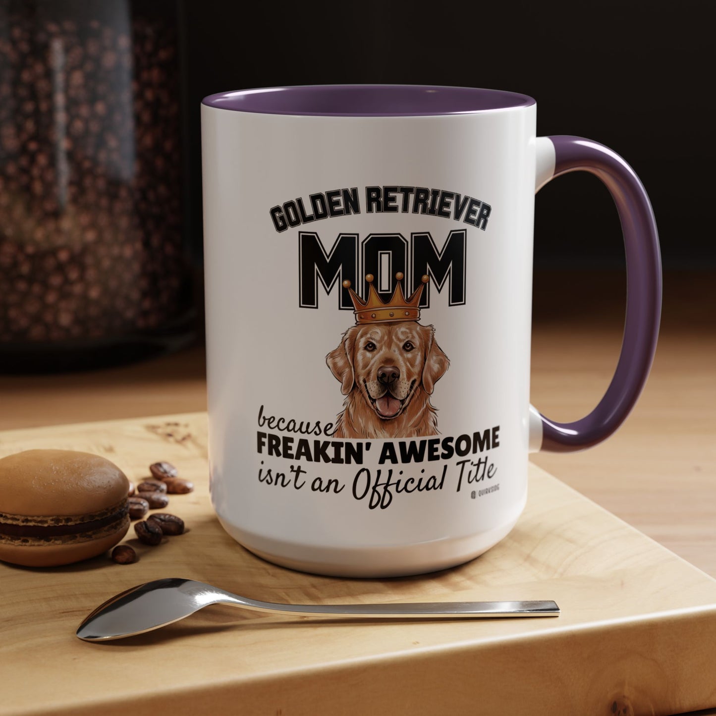 Golden Retriever Mom Coffee Mug - Perfect Gift for Dog Lovers, Pet Owners, Birthday, Mother's Day, Funny Dog Mom Mug
