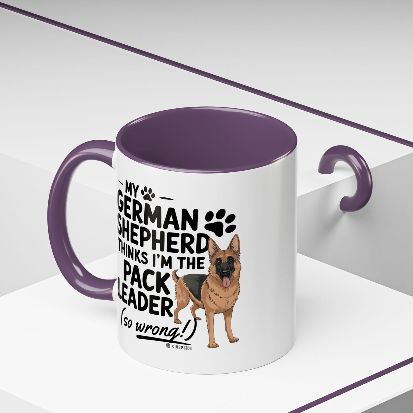 Funny German Shepherd Coffee Mug, Dog Lover Gift, Pet Owner Mug, Pack Leader Humor, 11oz, 15oz