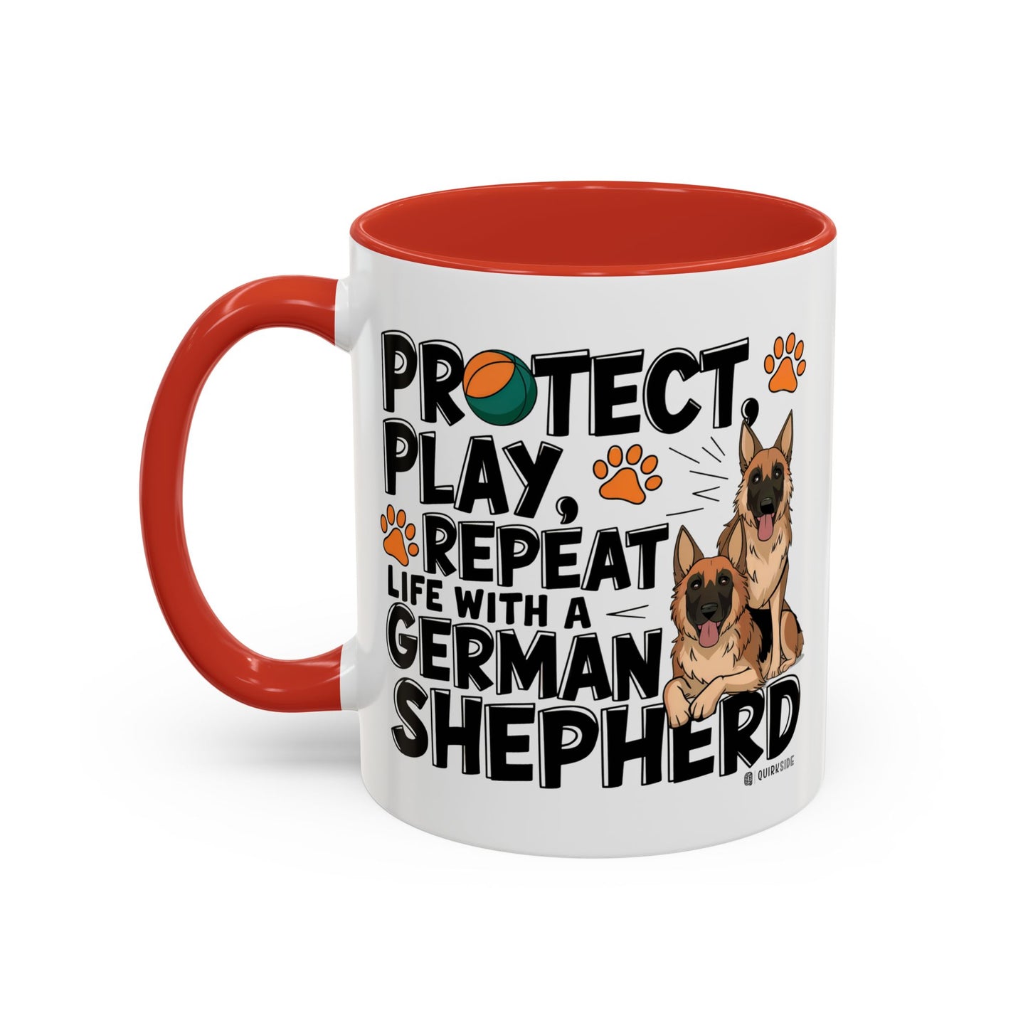 German Shepherd Lover's Accent Coffee Mug - Perfect Gift for Dog Owners, Pet Lovers, Birthdays, Holidays, Home Decor