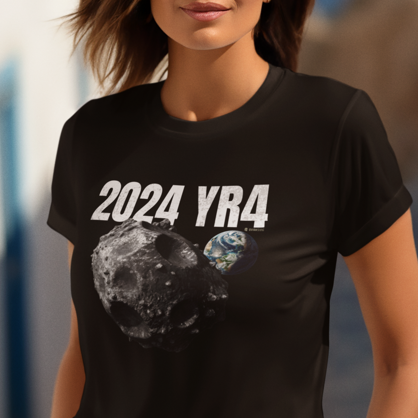 Asteroid Apocalypse Unisex T-shirt, Funny Space Shirt, Quirky Astronomical Tee, Armageddon Top, Unique Astronomy Clothing