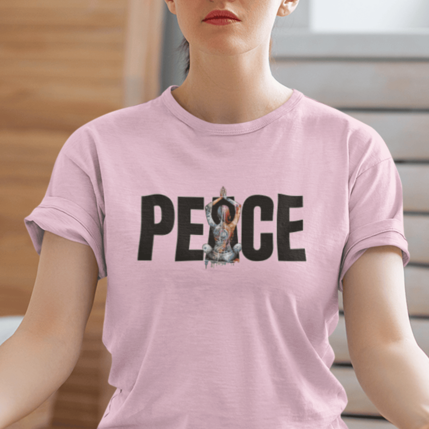 Peace Yoga Unisex T-shirt, Meditation Tee, Yoga Lover Gift, Mindfulness Shirt, Namaste Apparel