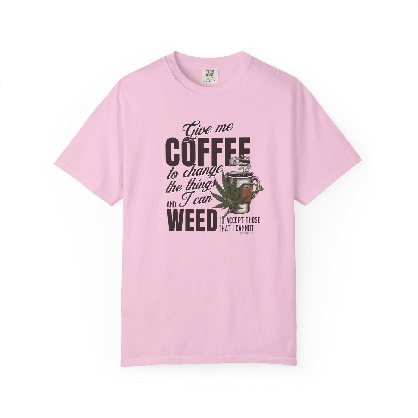 Coffee and Weed Funny Unisex T-shirt, Hilarious Tee for Coffee and Cannabis Lovers, Relaxed Fit Shirt for Daily Wear, Gift for Friends,
