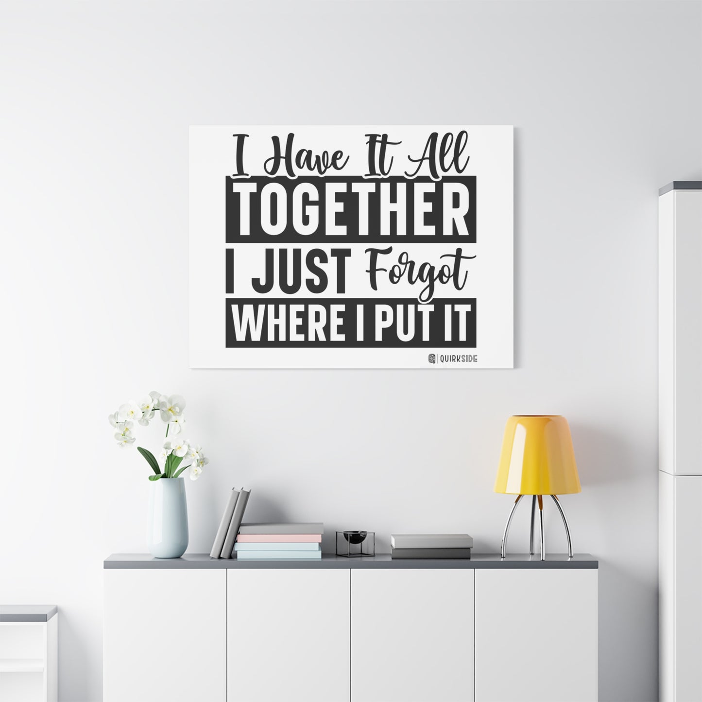 Humorous Wall Art Canvas, Fun Home Decor, Gift for Friends, Quirky Art Print, Motivational Canvas