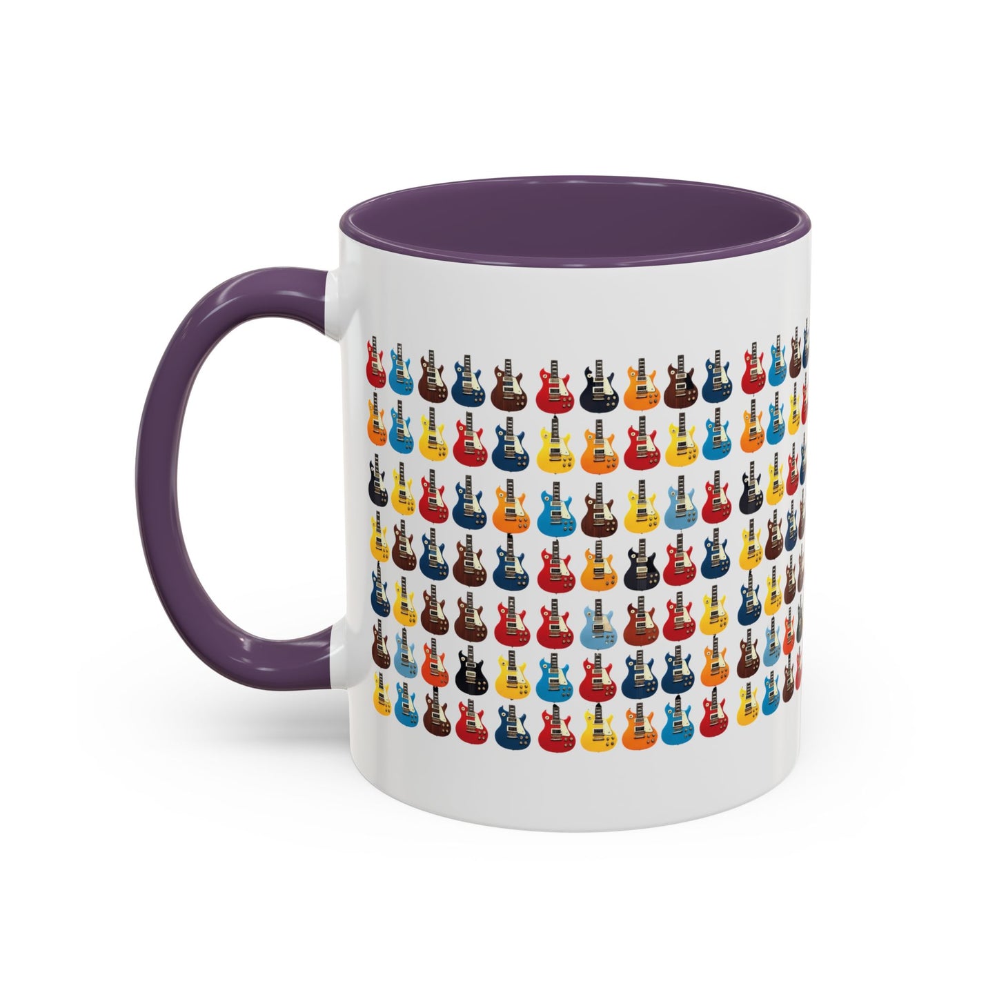 Coffee Mug - Wall of Guitars Design - Music Lover Gift