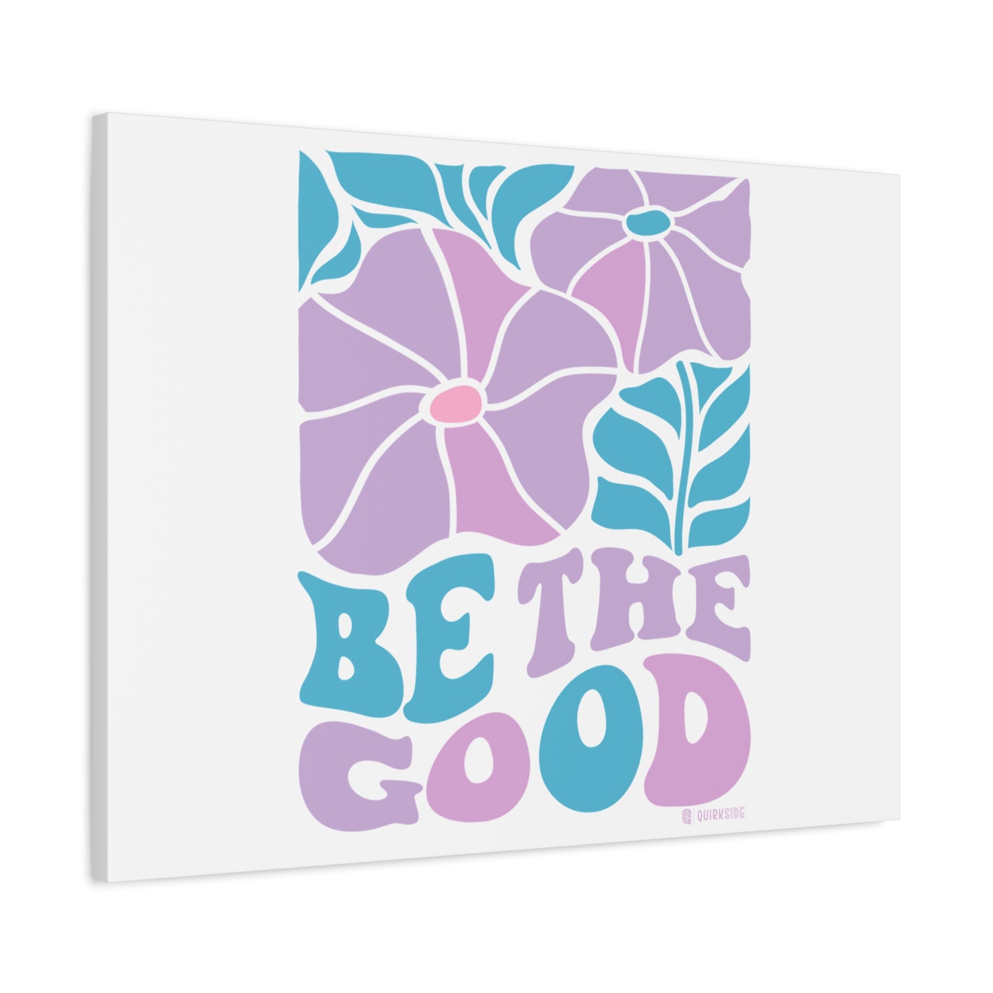 Inspirational Wall Art Canvas, Positive Vibes Home Decor, 'Be The Good' Motivational Artwork, Gift for Home, Office or Nursery