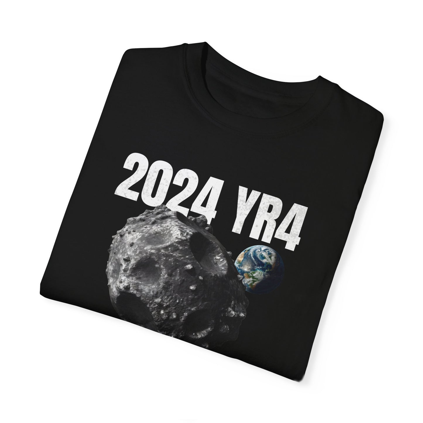 Asteroid Apocalypse Unisex T-shirt, Funny Space Shirt, Quirky Astronomical Tee, Armageddon Top, Unique Astronomy Clothing