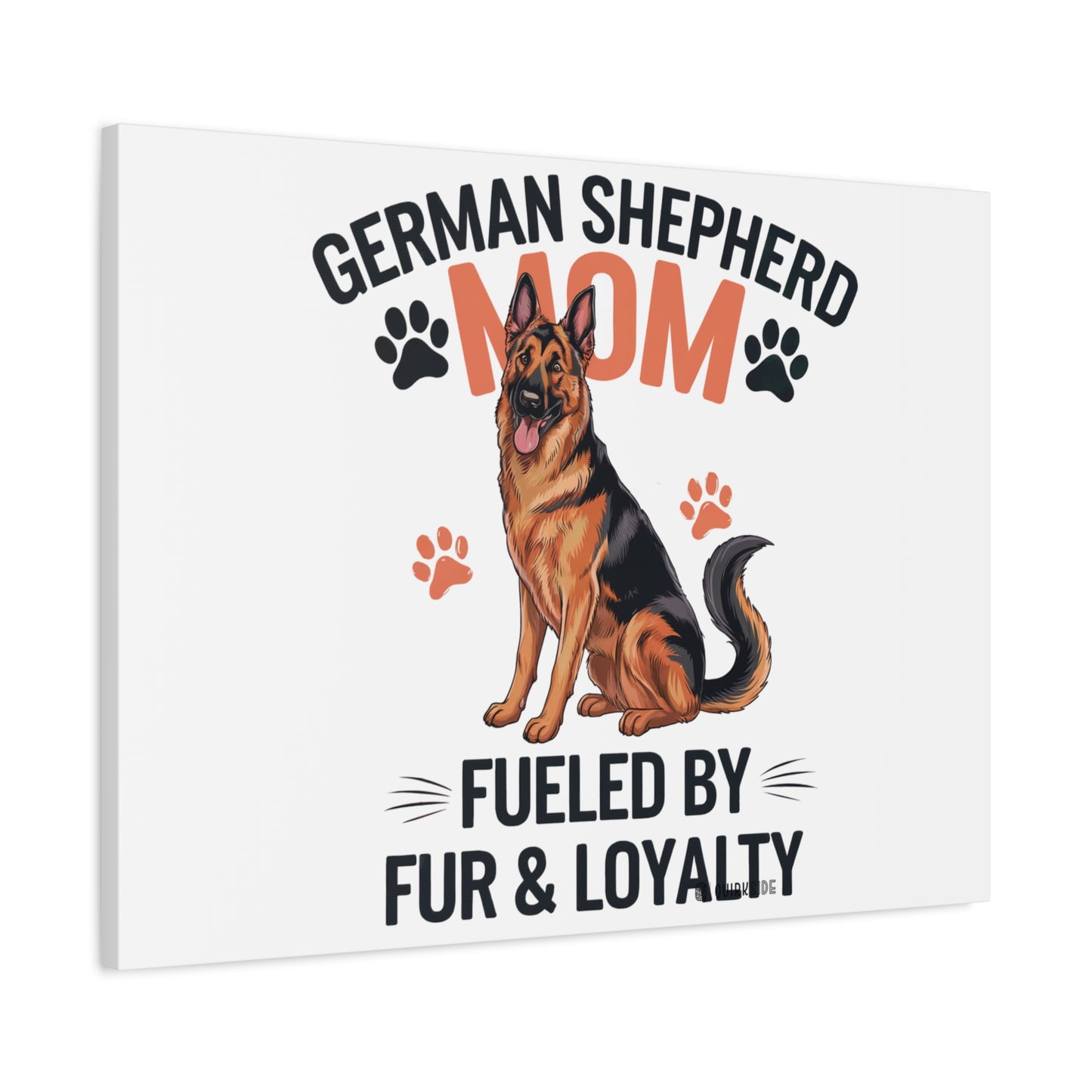 German Shepherd Mom Canvas Wall Art, Dog Lover Decor, Pet Owner Gift, Home Sweet Home Art, Animal Lover Wall Decor