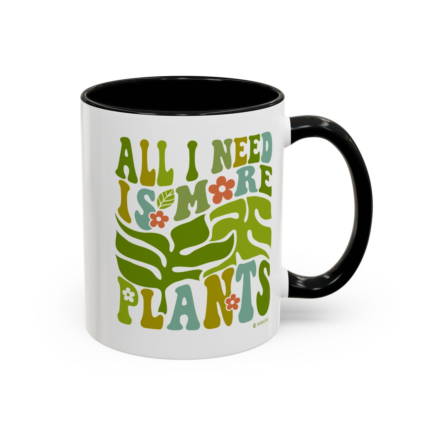 Botanical Coffee Mug - All I Need is More Plants, Plant Lover Gift, Home Decor, Gardening Mug, Eco-Friendly Coffee Cup
