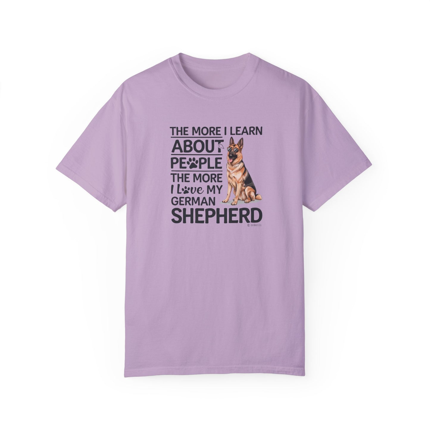 German Shepherd Dog Lover Unisex Garment-Dyed T-shirt, Parent Gift, Funny Dog Tee, Dog Mom Shirt, Gift for Dog Lovers