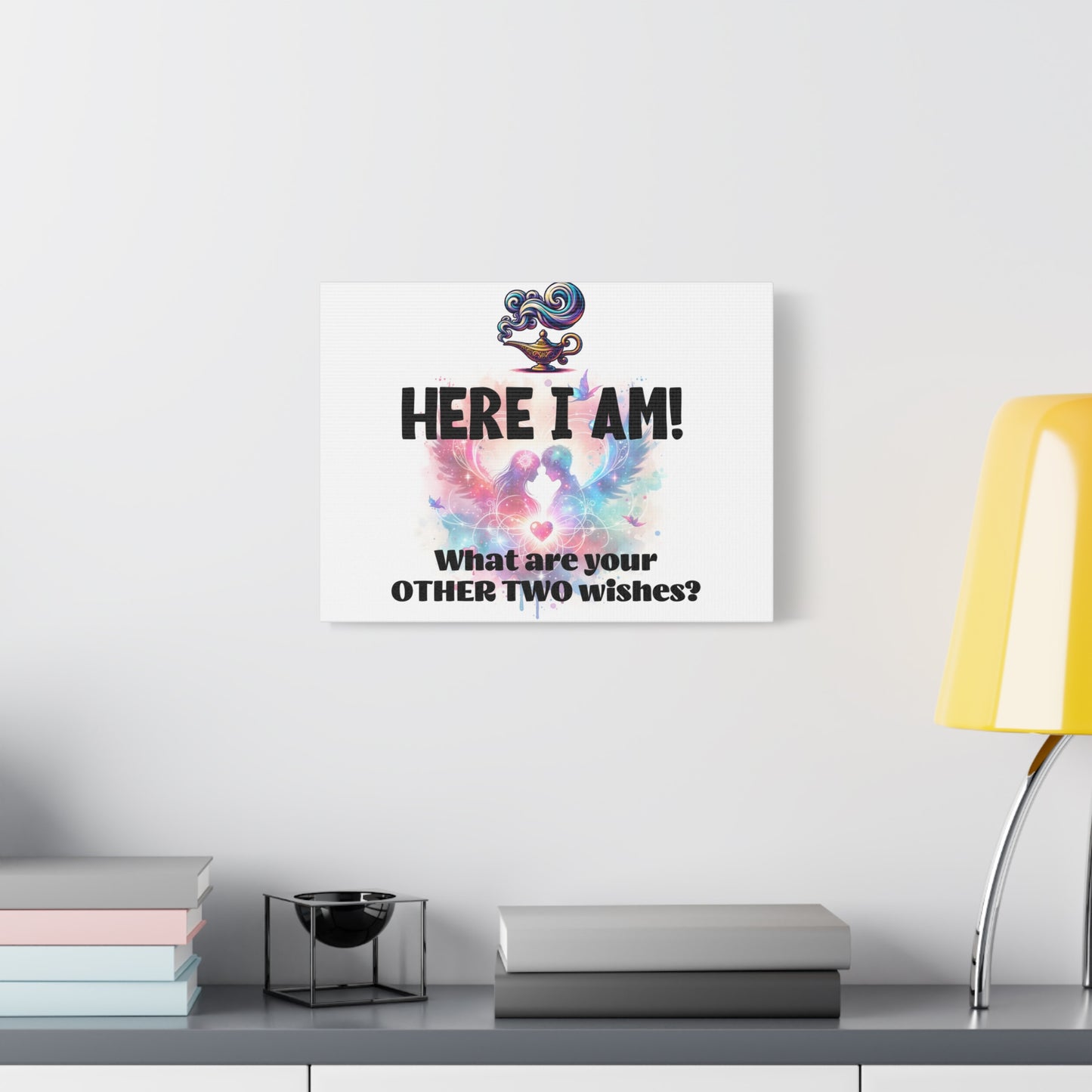 Canvas Wall Art - Romantic Wishes Print, Personalized Gift, Home Decor, Inspirational Art, Wedding Gift