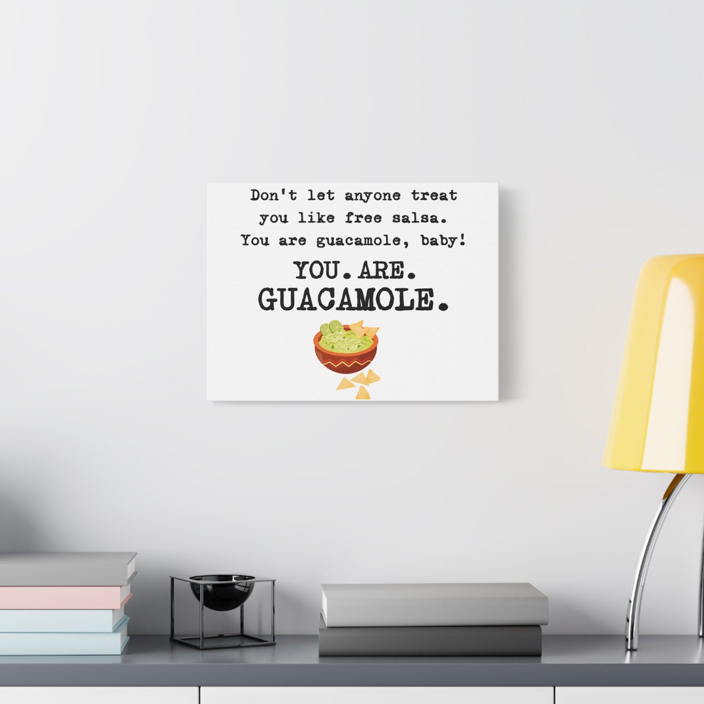 Guacamole Quote Canvas Art, Kitchen Decor, Funny Wall Art, Gift for Foodies, Home Decoration