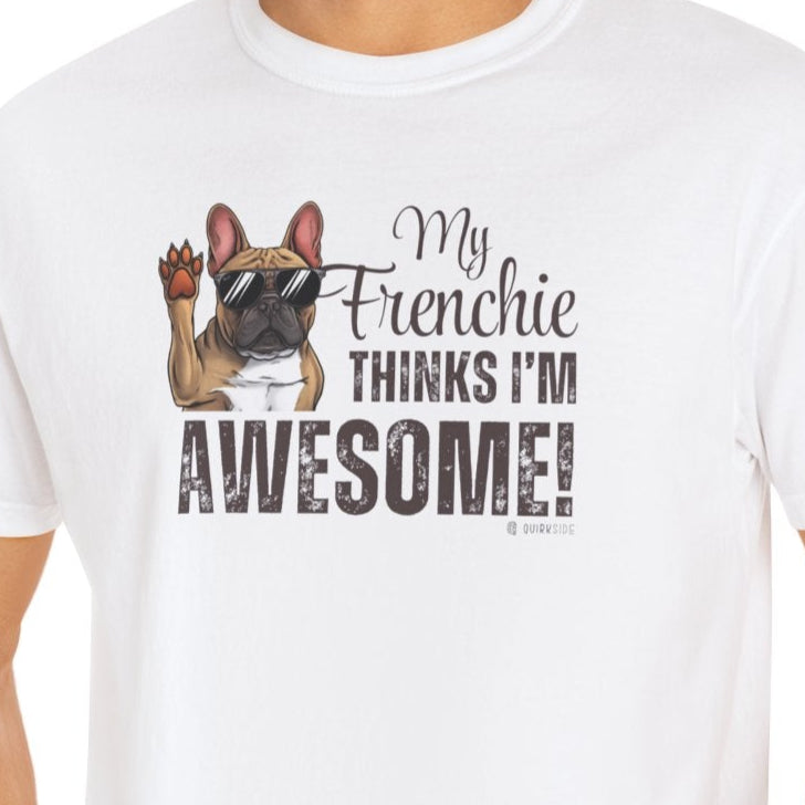 French Bulldog Lover Unisex Garment-Dyed T-shirt, Dog Parent Tee, Cute Bulldog Shirt, Pet Lover Top, Animal Graphic Tee