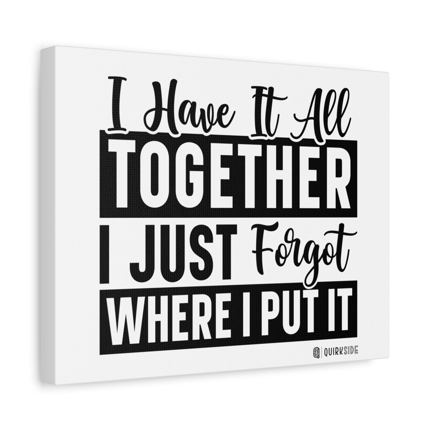 Humorous Wall Art Canvas, Fun Home Decor, Gift for Friends, Quirky Art Print, Motivational Canvas