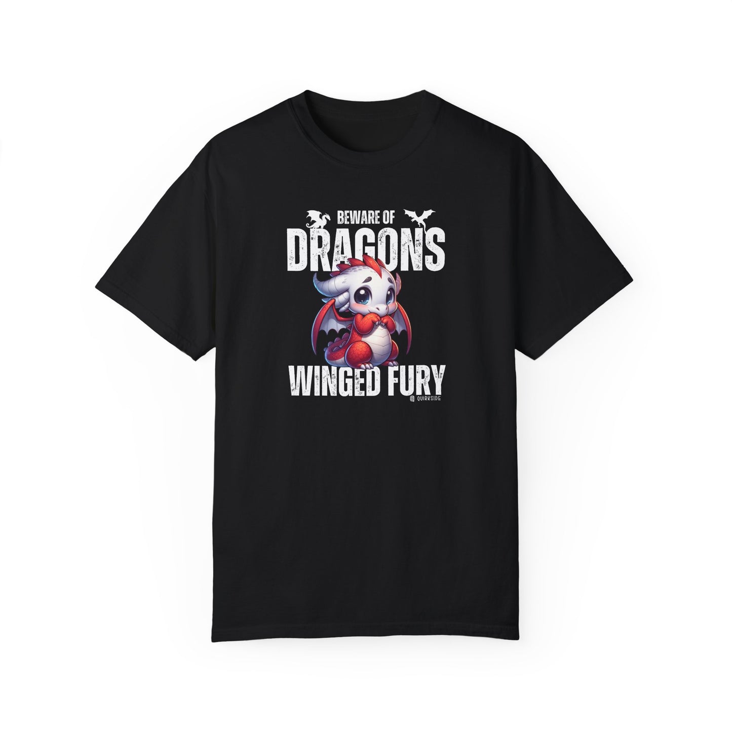 Dragon Lover Unisex T-shirt, Dragon Tee Shirt, Fantasy Graphic Tee, Dragon Art Shirt, Dragon Apparel - Quirkside Creations