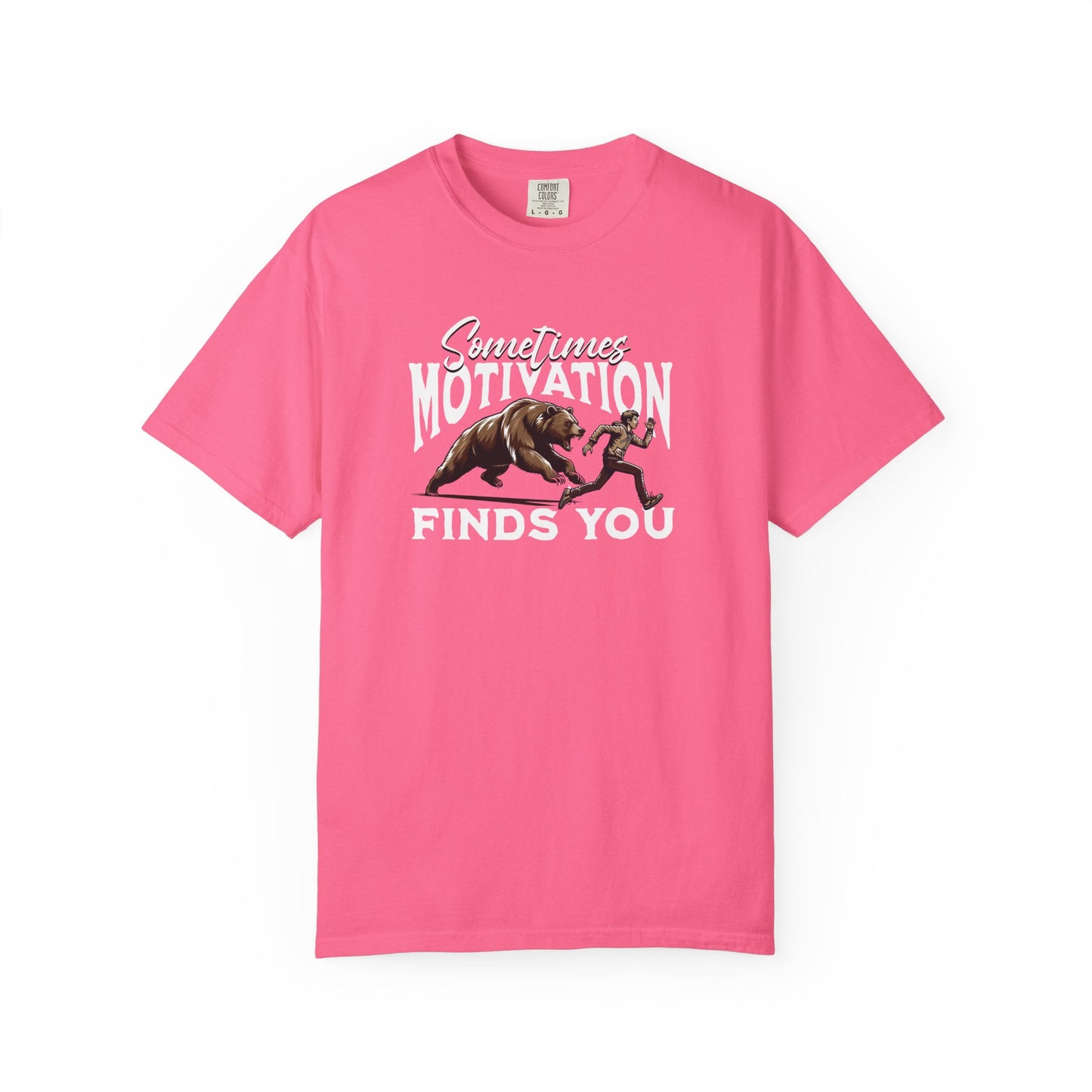 Funny Running Motivation Unisex T-shirt, Bear Chasing Humor Tee, Workout Inspiration Shirt, Fitness Apparel, Running Gift
