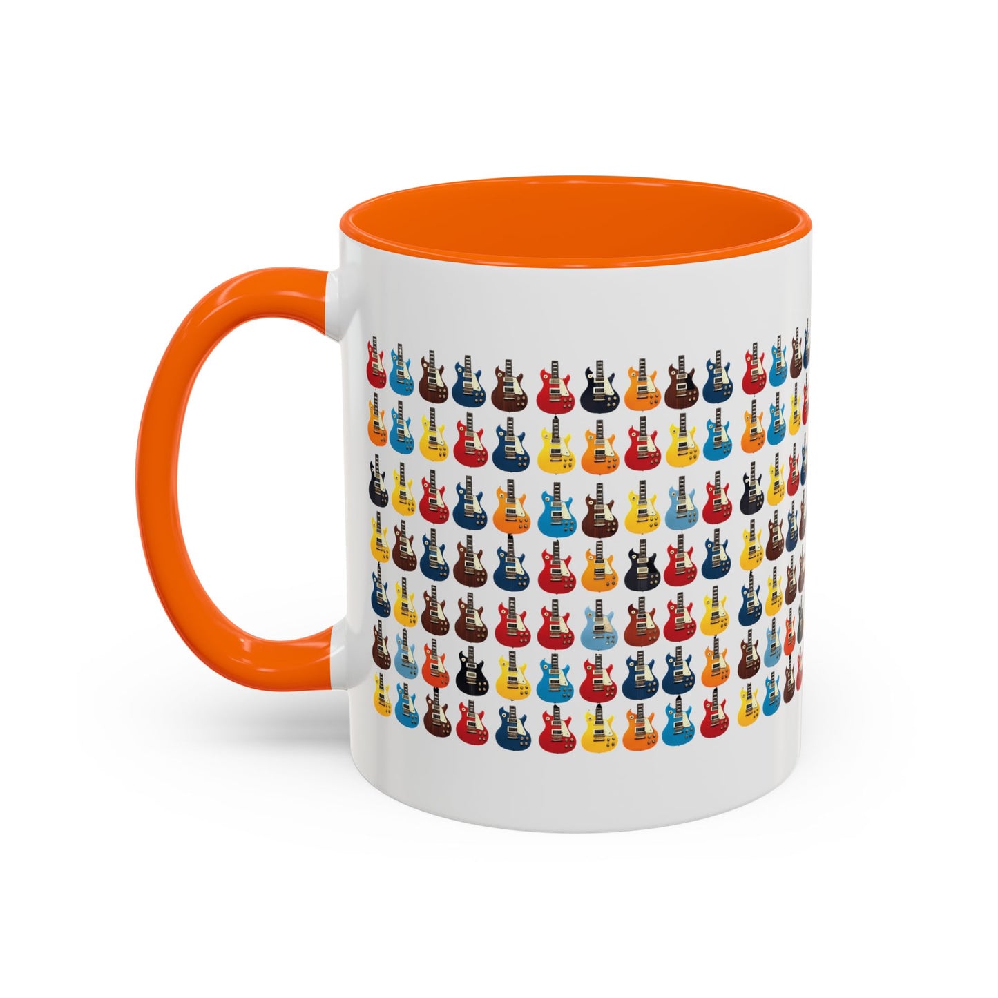 Coffee Mug - Wall of Guitars Design - Music Lover Gift