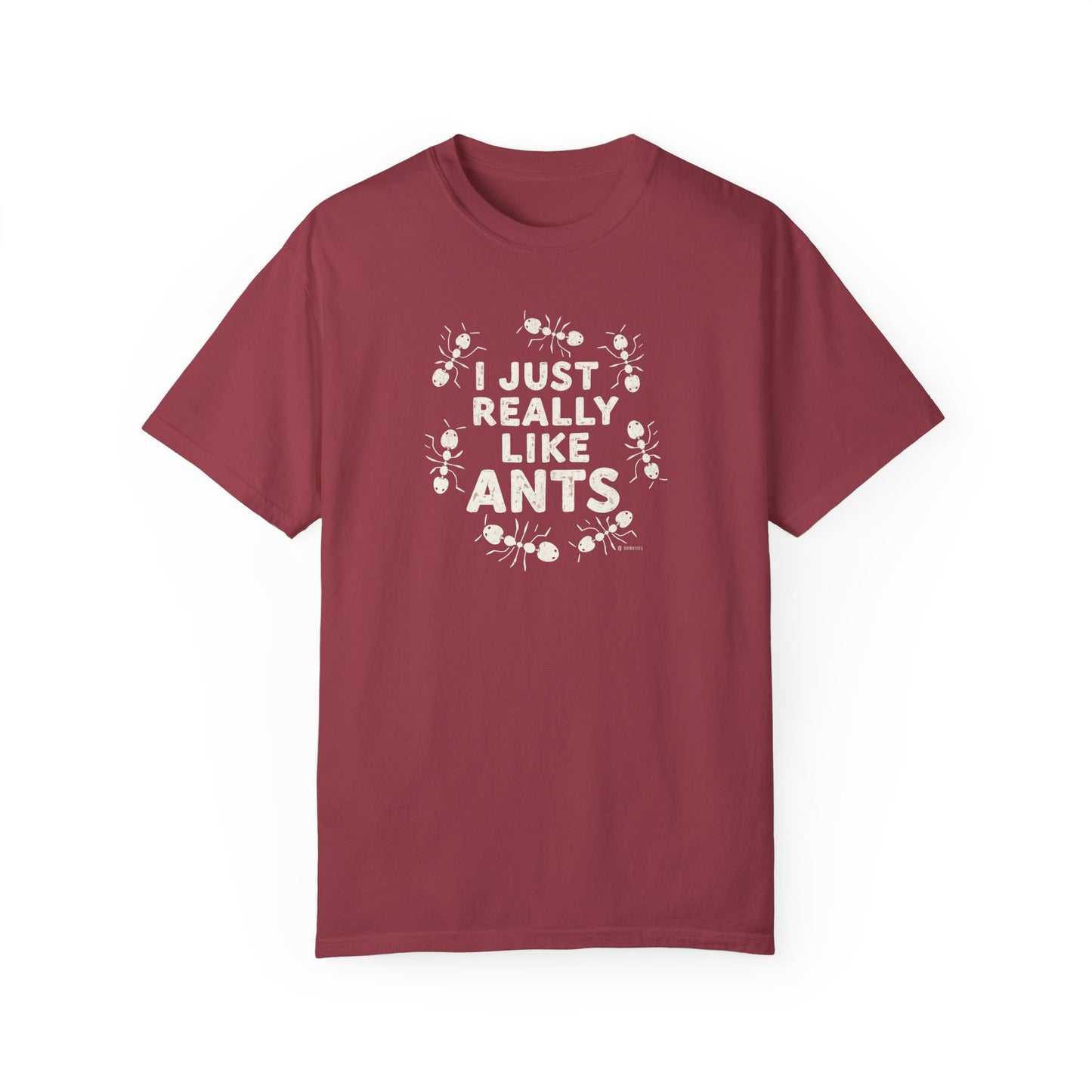 Funny Ant Lover Unisex Garment-Dyed T-shirt, Ant Enthusiast Gift, Insect Humor Tee, Ant Colony Shirt, Bug Lover Top