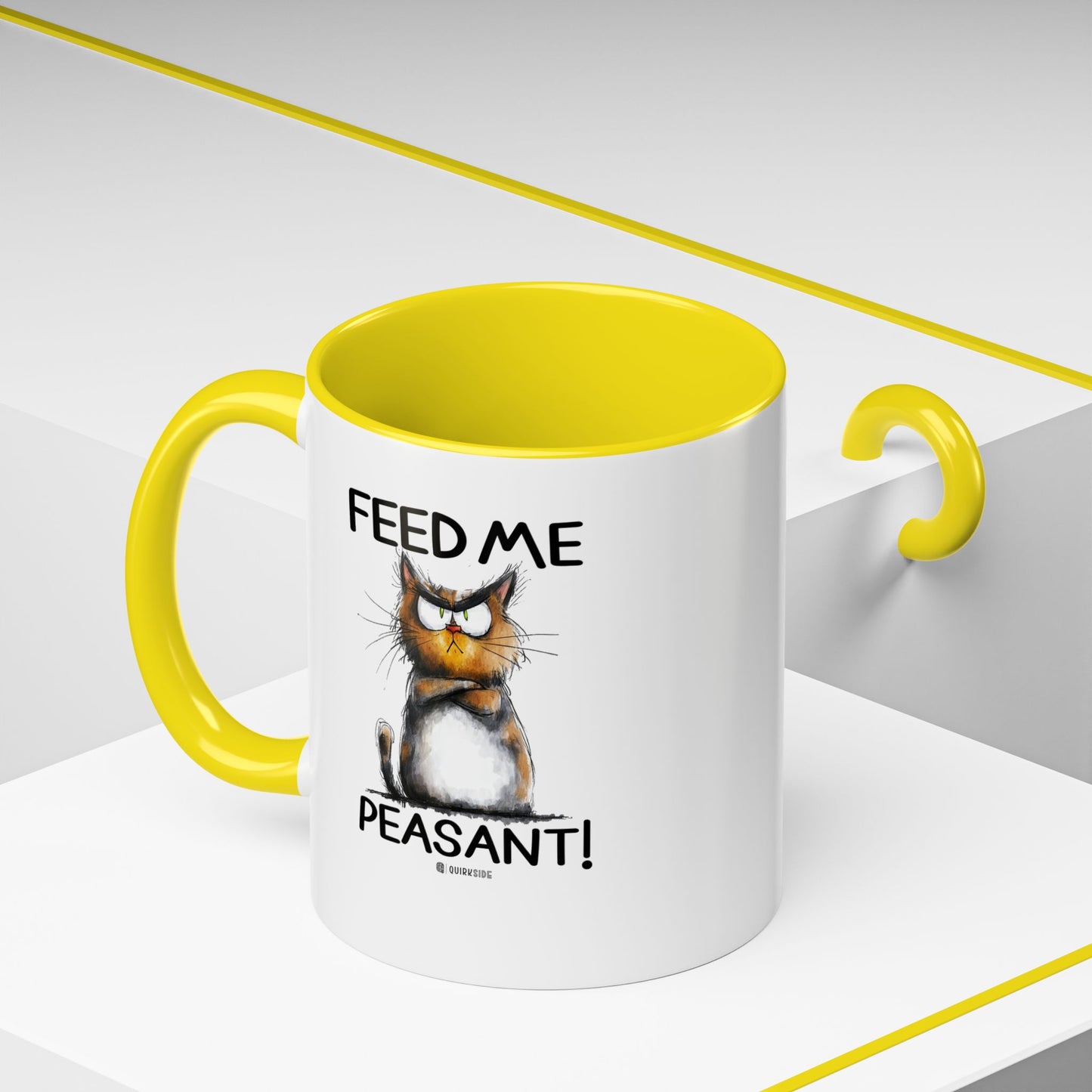 Sassy Cat Accent Coffee Mug | Funny Gift for Cat Lovers | Cute Home Coffee Mug | Unique Cat Mom Present | 11oz & 15oz Available