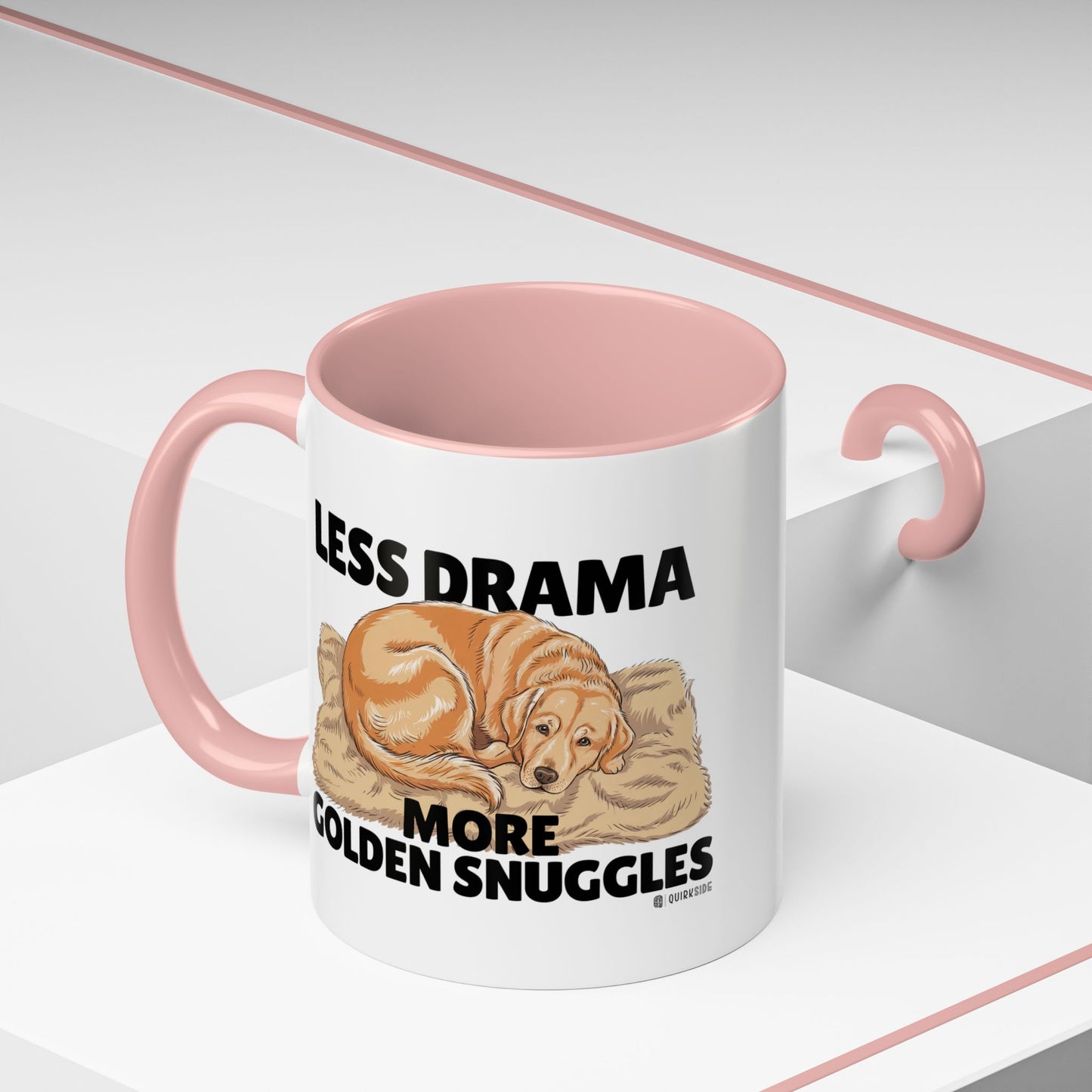 Golden Snuggles Coffee Mug - Less Drama More Snuggles, Dog Lover Gift, Perfect for Home, Funny Dog Mug, Pet Owner Treat