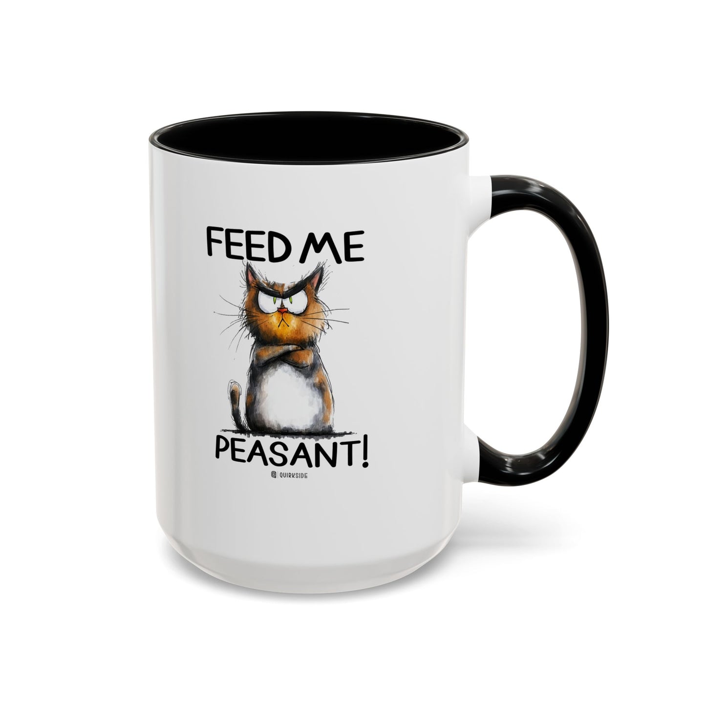 Sassy Cat Accent Coffee Mug | Funny Gift for Cat Lovers | Cute Home Coffee Mug | Unique Cat Mom Present | 11oz & 15oz Available