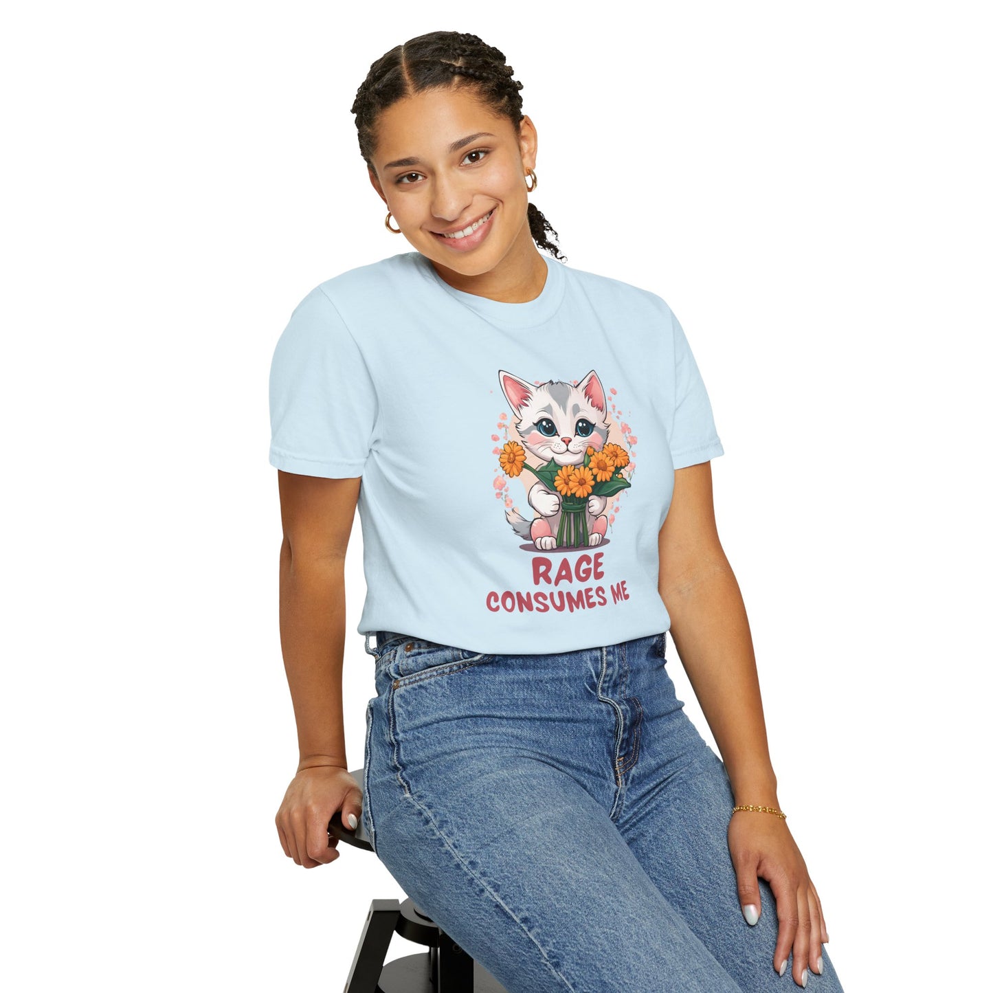 Funny Kitten T-Shirt, Cat Lover Tee, Cute Feline Graphic Shirt, Humorous Pet Owner Top, Animal Rage Quote Apparel - Quirkside Creations