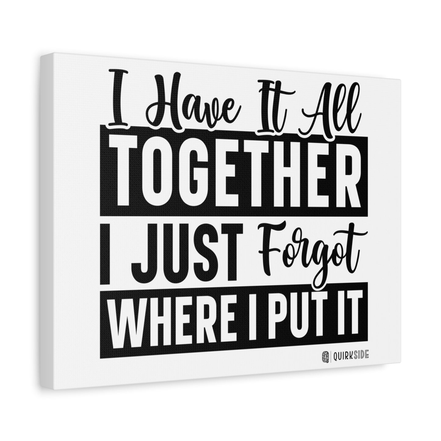Humorous Wall Art Canvas, Fun Home Decor, Gift for Friends, Quirky Art Print, Motivational Canvas